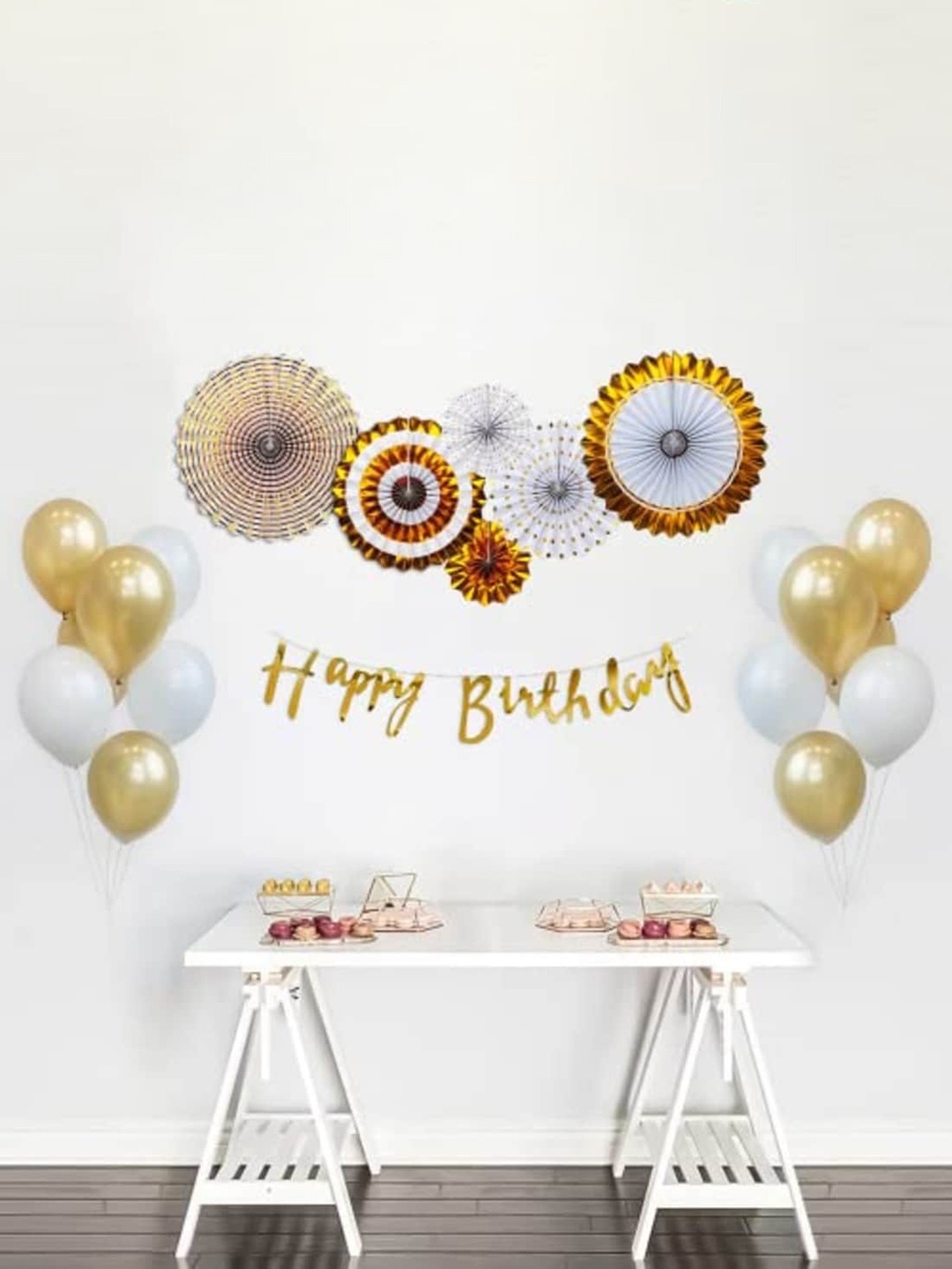 

Special You Yellow & White Happy Birthday Festive Decor, Gold