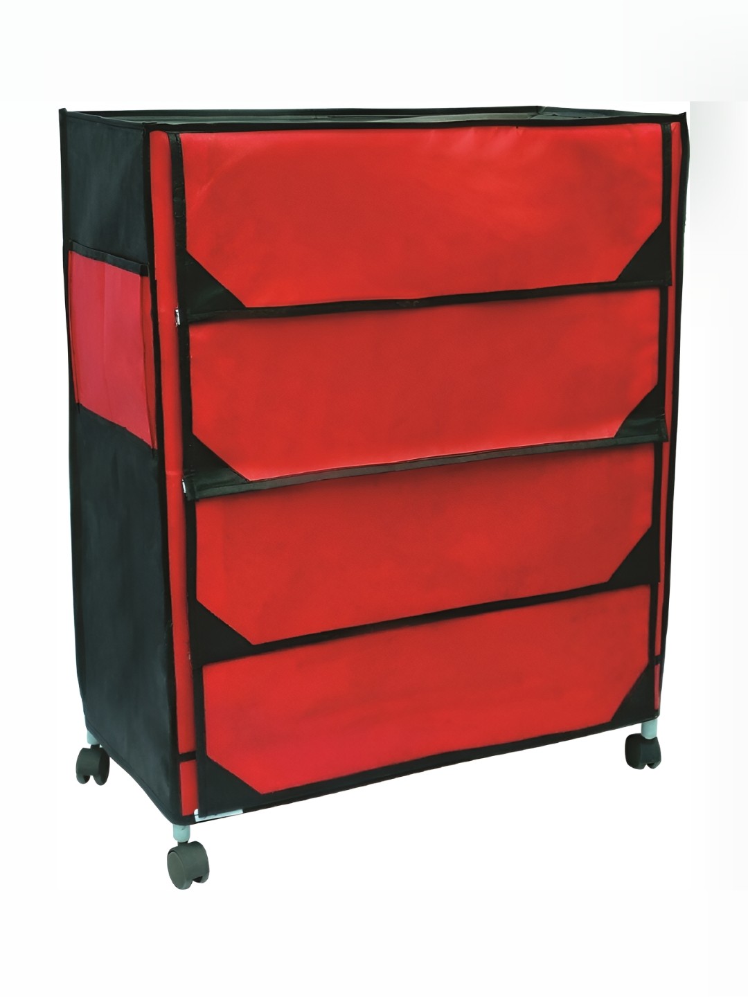 

Pamworld Red 4-Tier Rectangle Shoe Rack