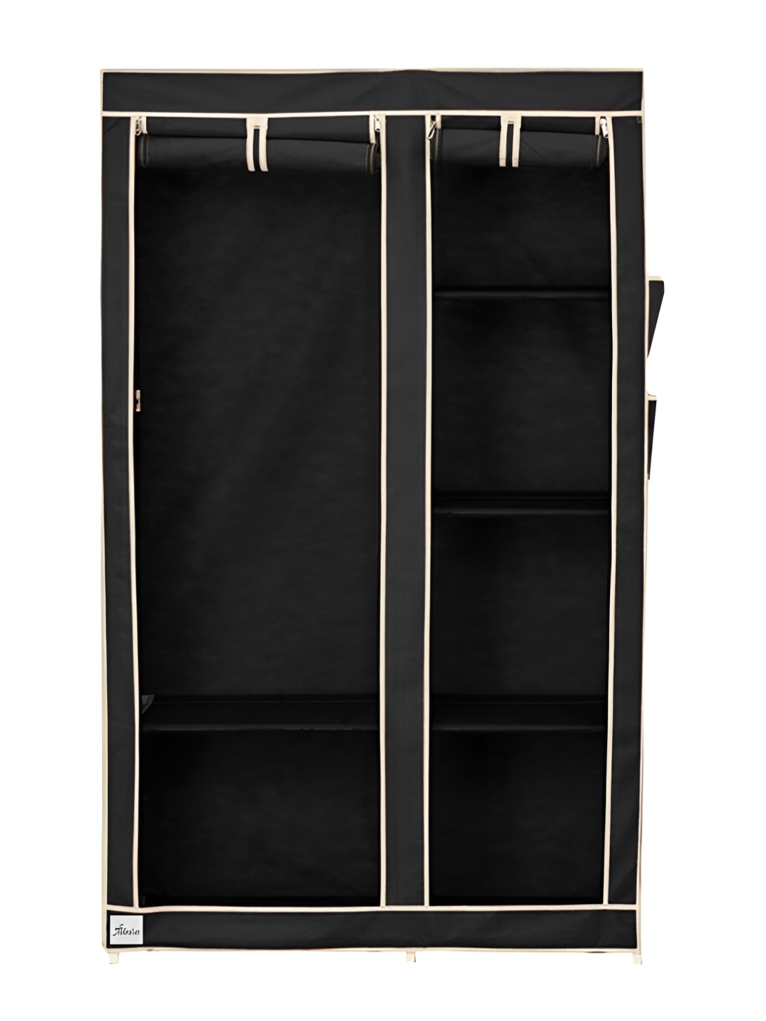 Pamworld Black Double Door Collapsible Wardrobe