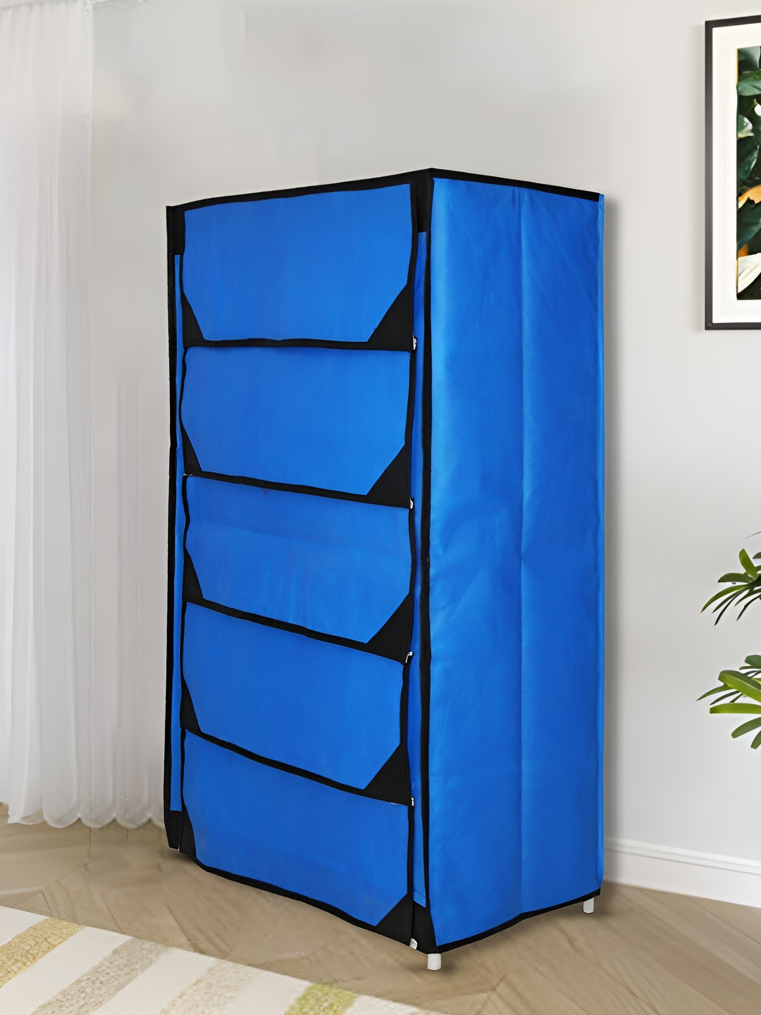 

Pamworld Blue 5-Tier Rectangle Shoe Rack