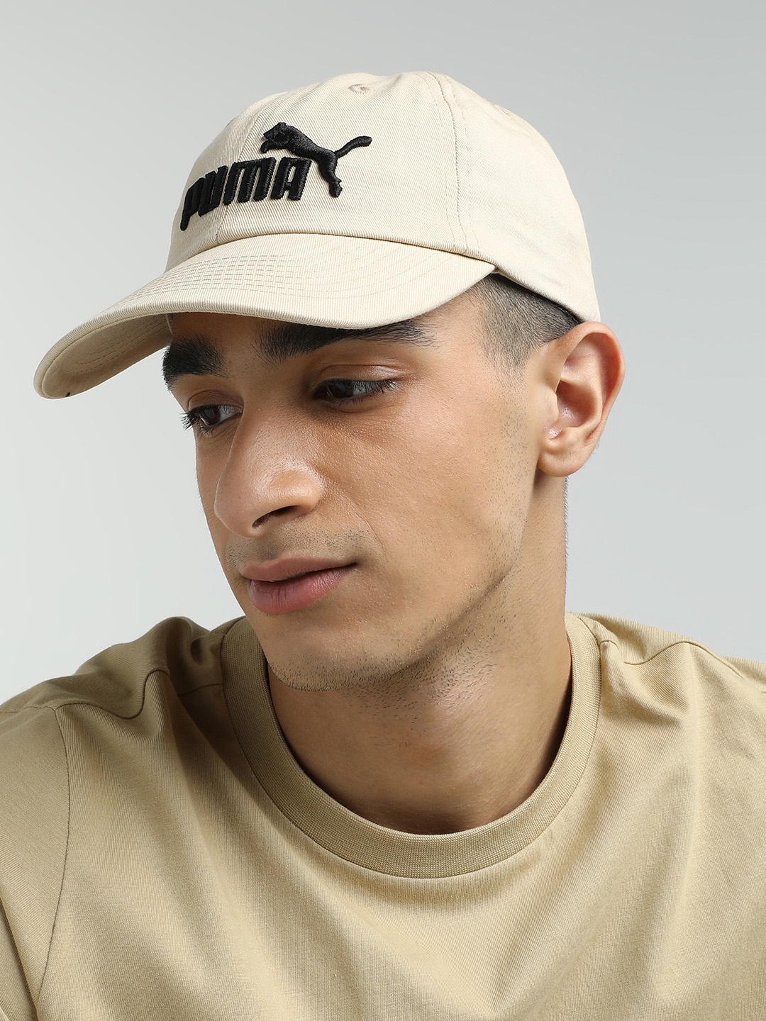 

Puma Unisex ESS No.1 Brand Logo Embroidered Baseball Cap, Beige