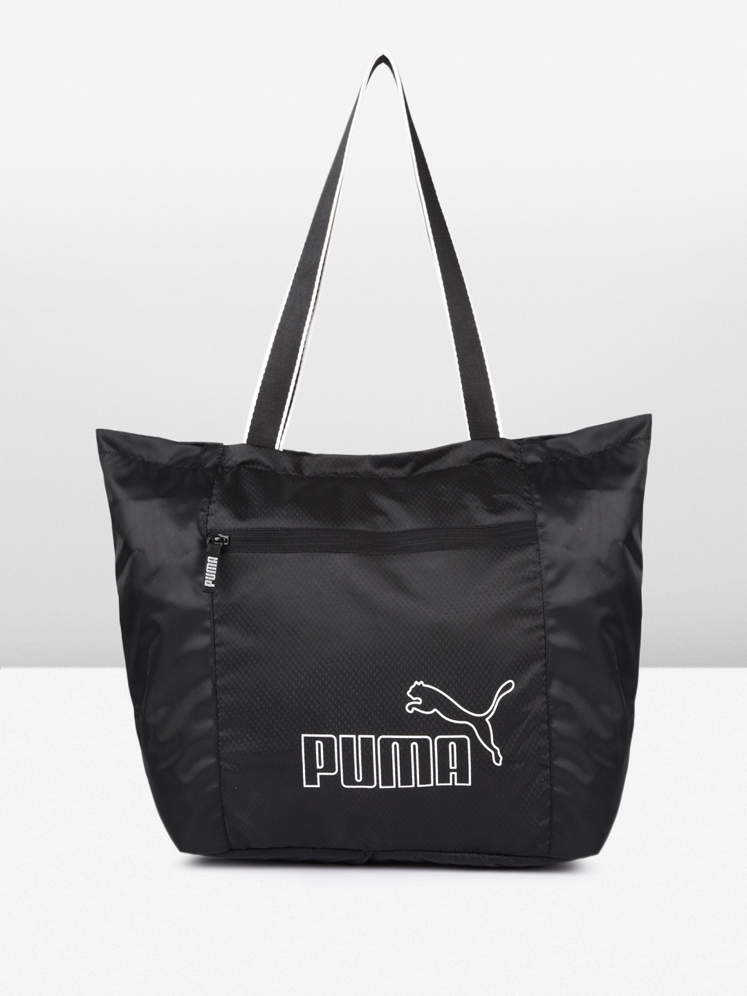 

Puma Core Base Brand Logo Printed Shopper Tote Bag, Black