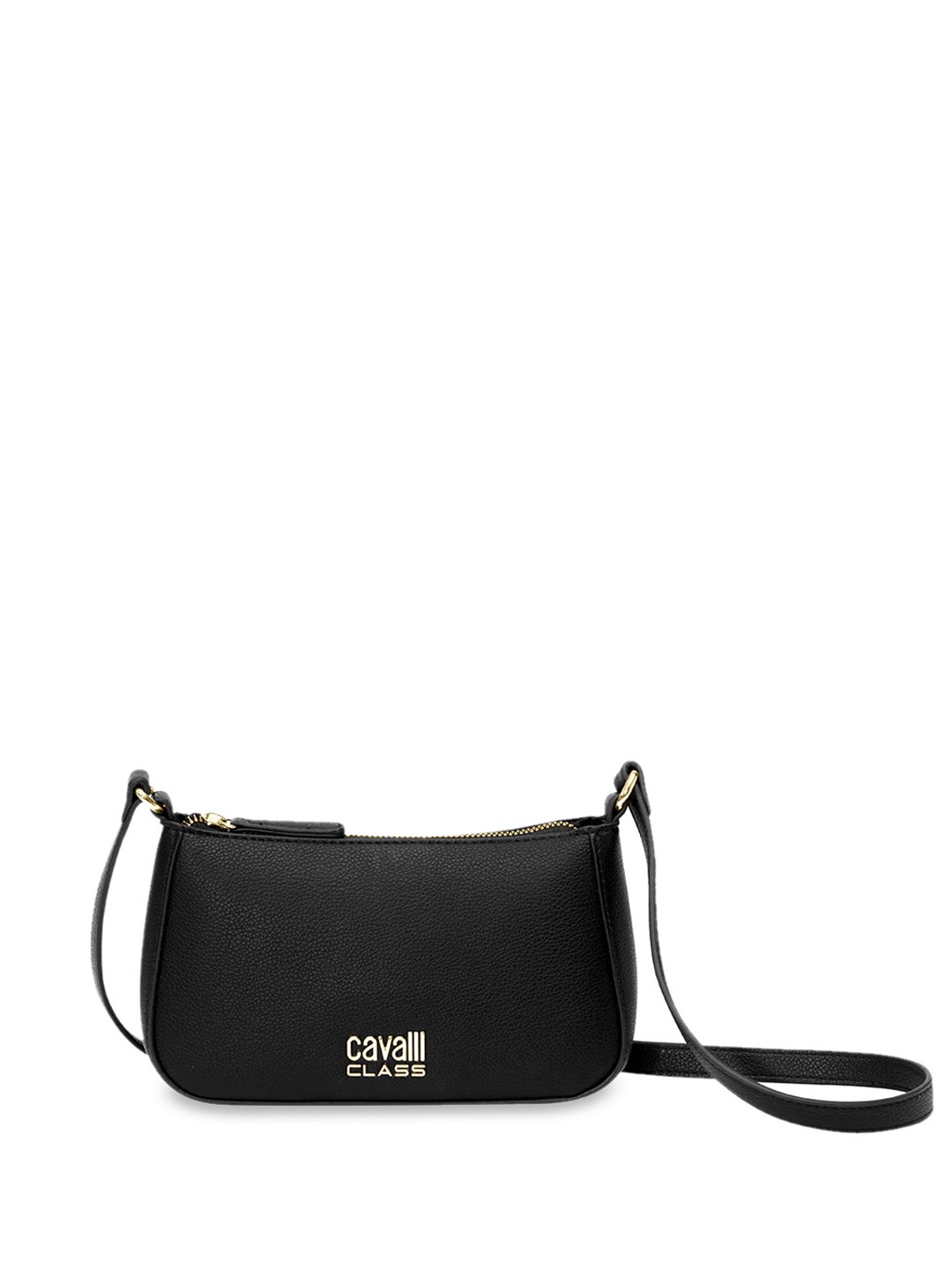 

Cavalli Class Structured Sling Bag, Black