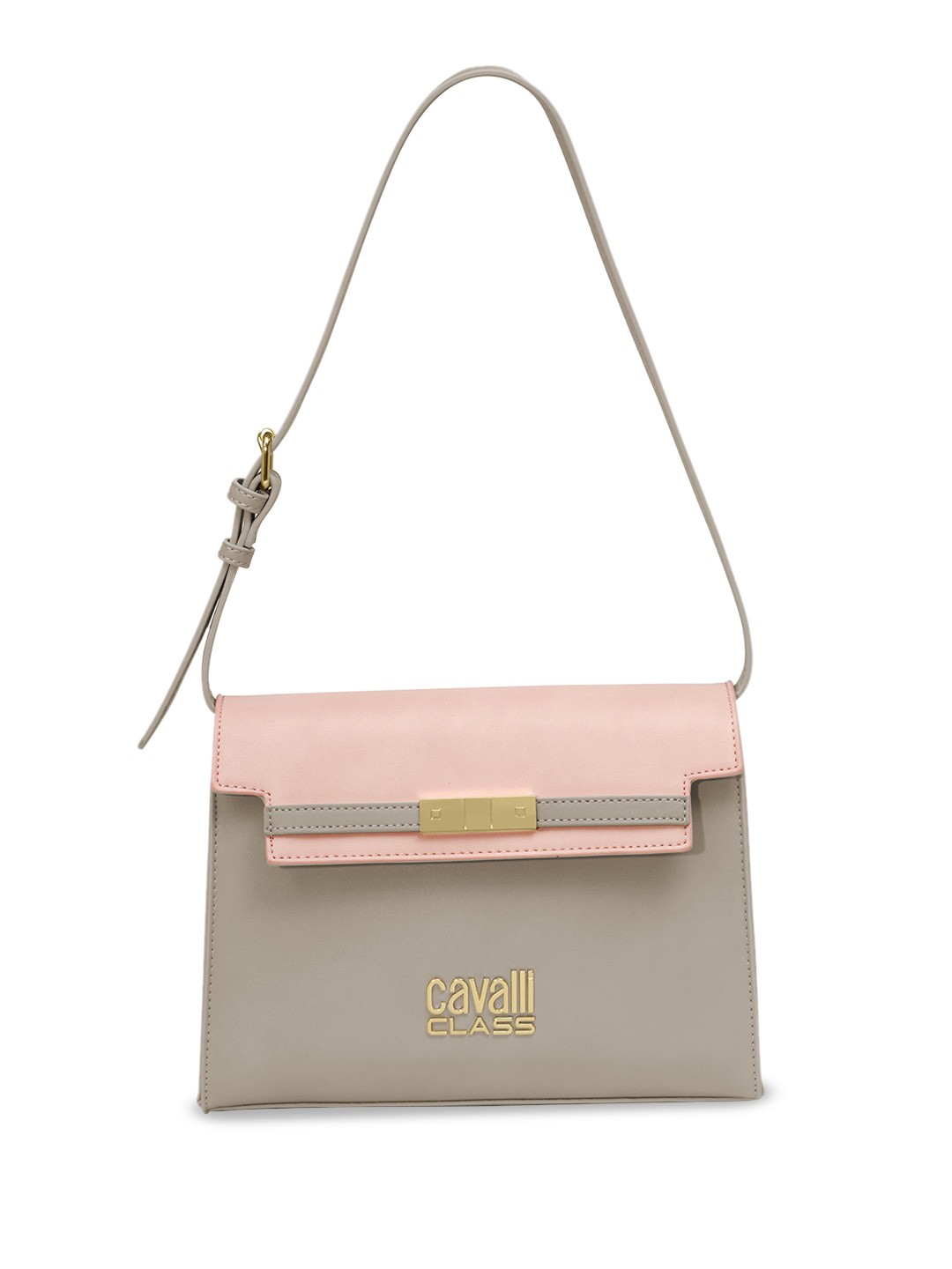 

Cavalli Class Colourblocked Structured Shoulder Bag, Grey