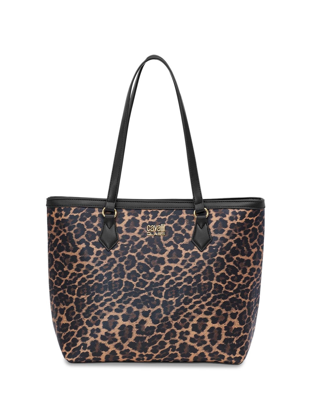 

Cavalli Class Animal Printed Shopper Shoulder Bag, Black