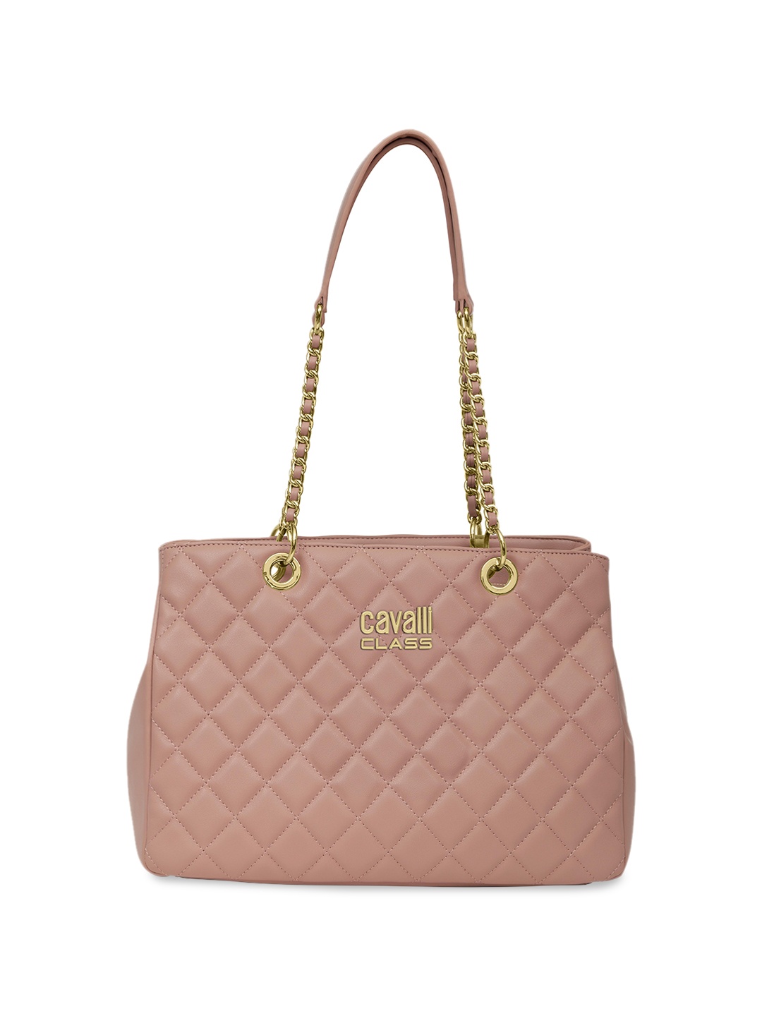 

Cavalli Class Alessia Textured Swagger Handheld Bag, Pink