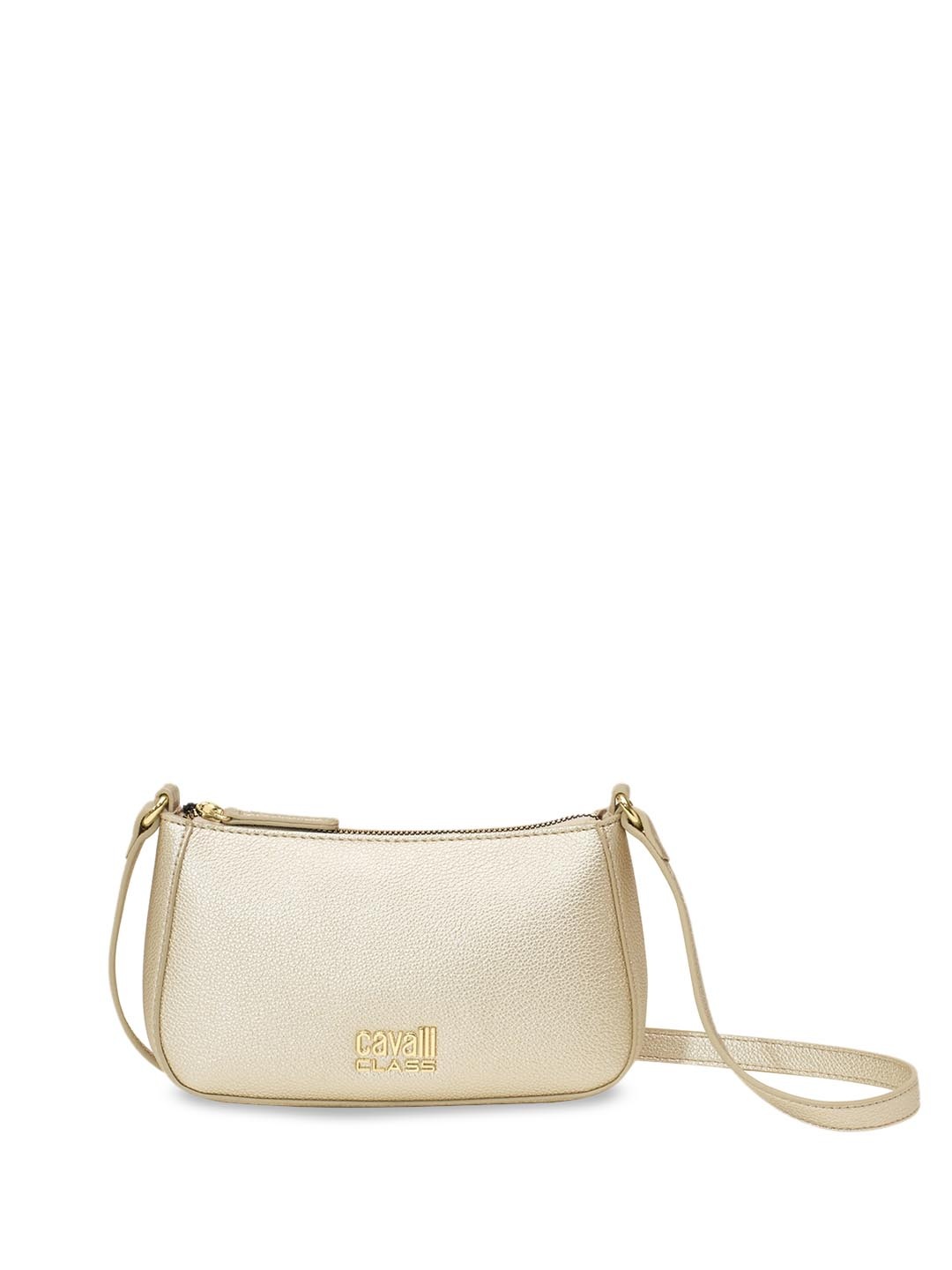 

Cavalli Class Structured Sling Bag, Gold