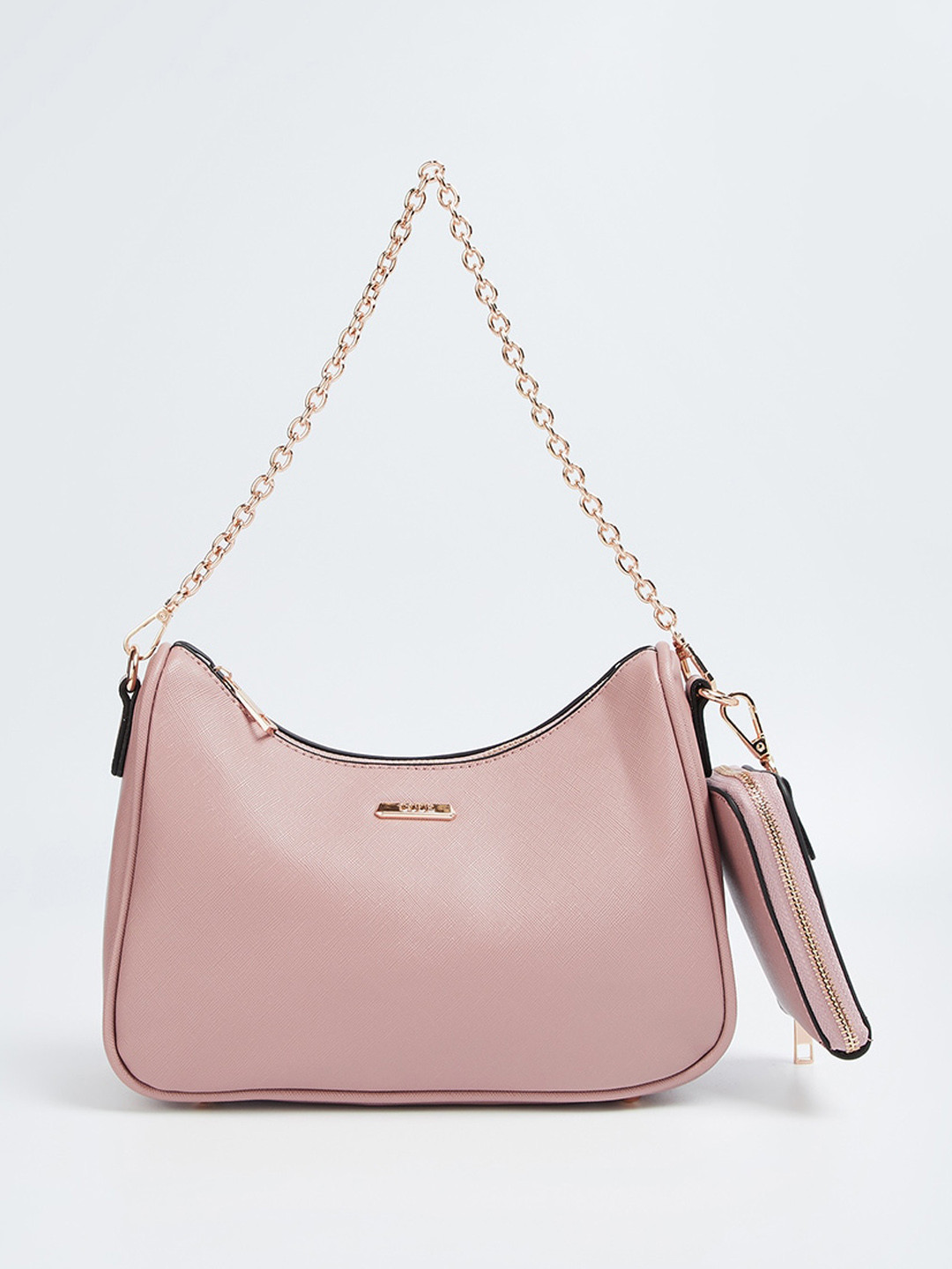 

CODE by Lifestyle Structured Baguette Bag, Pink