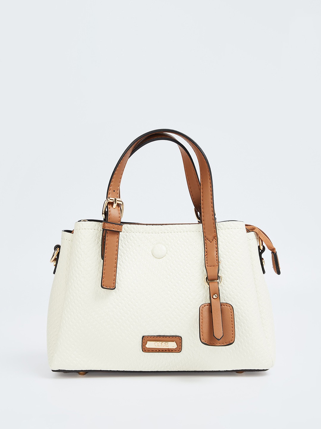 

CODE by Lifestyle Oversized Swagger Handheld Bag, Beige