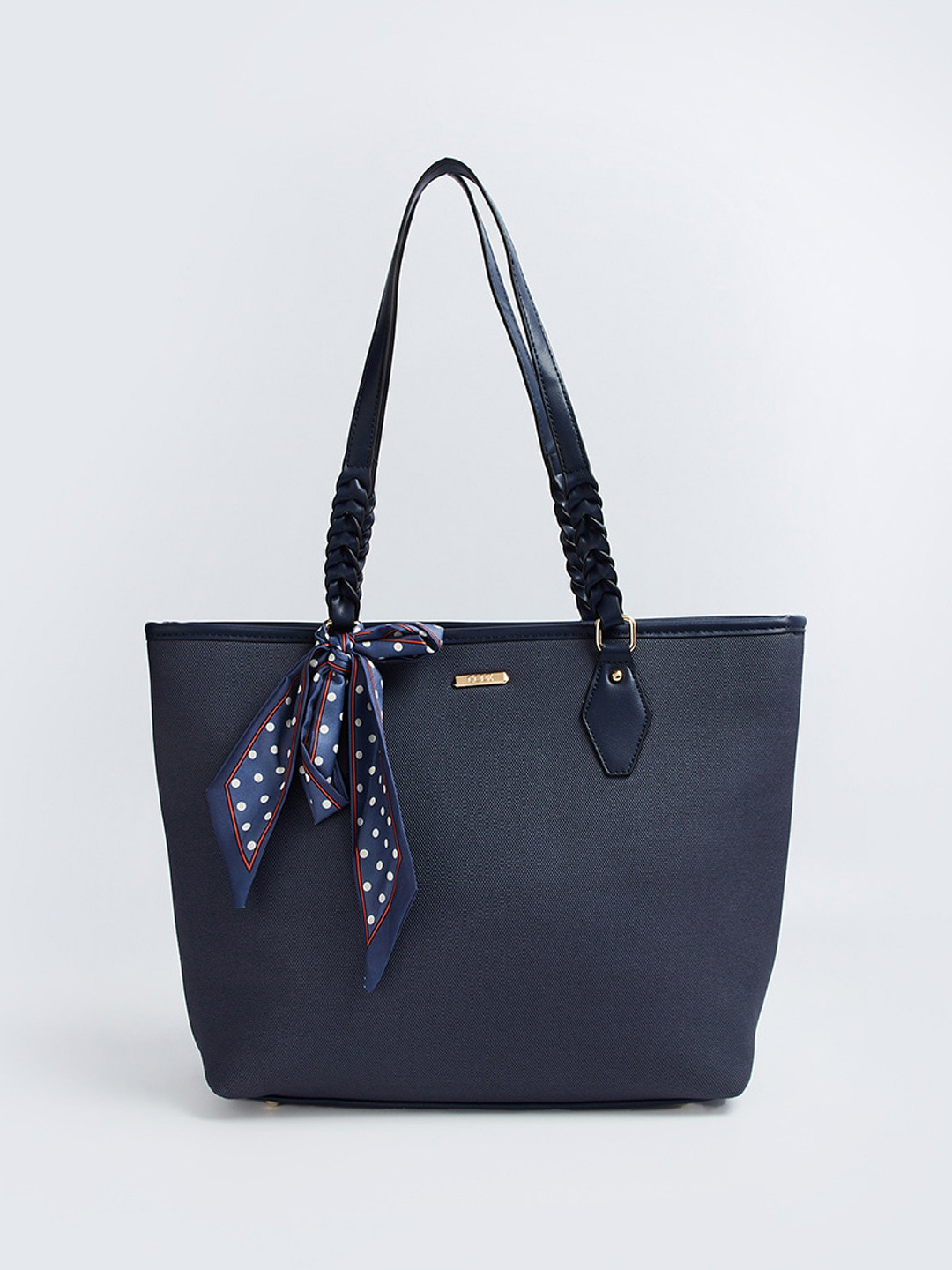 

CODE by Lifestyle Oversized Structured Shoulder Bag, Navy blue