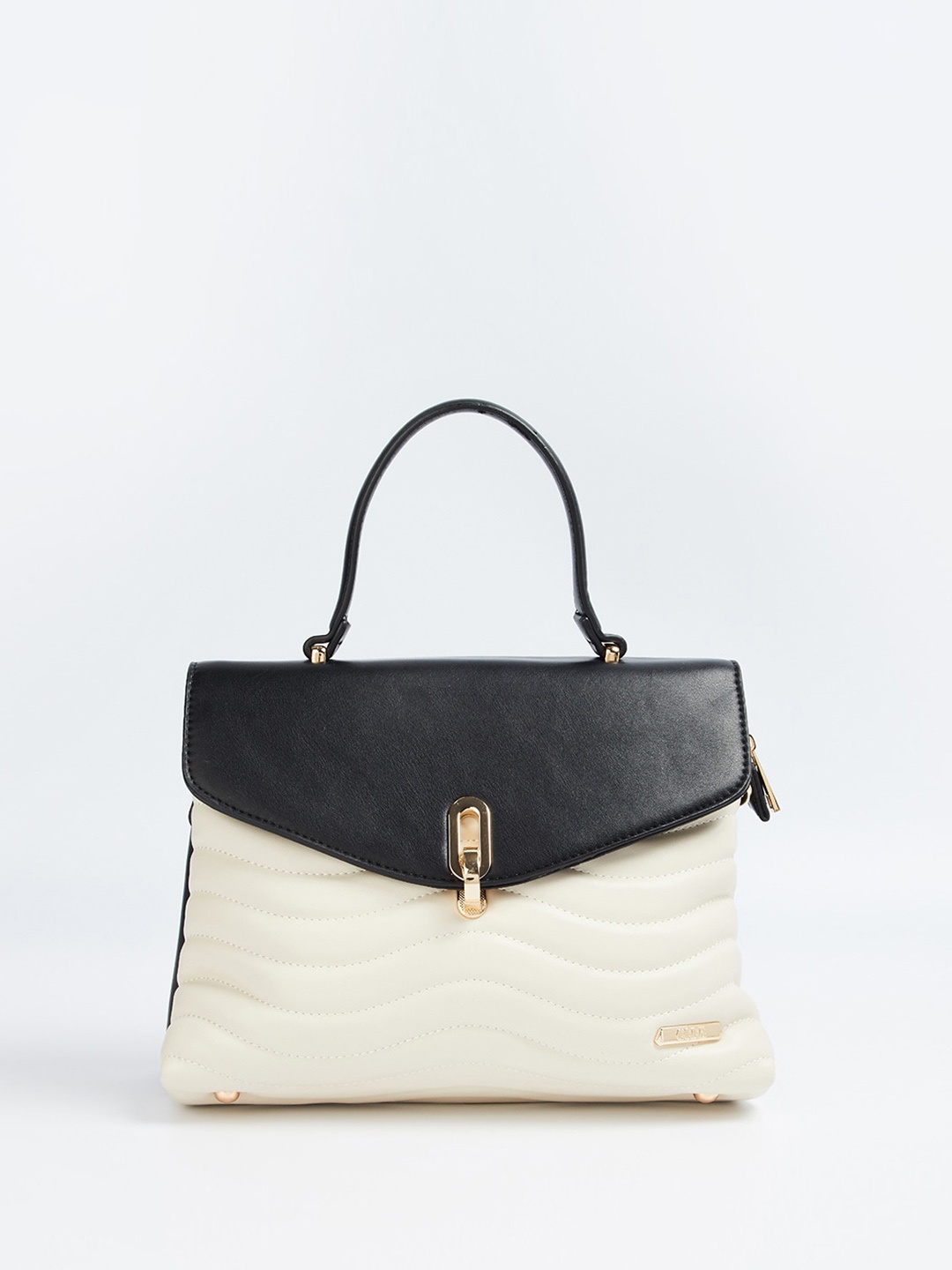

CODE by Lifestyle Colourblocked Structured Satchel, Black