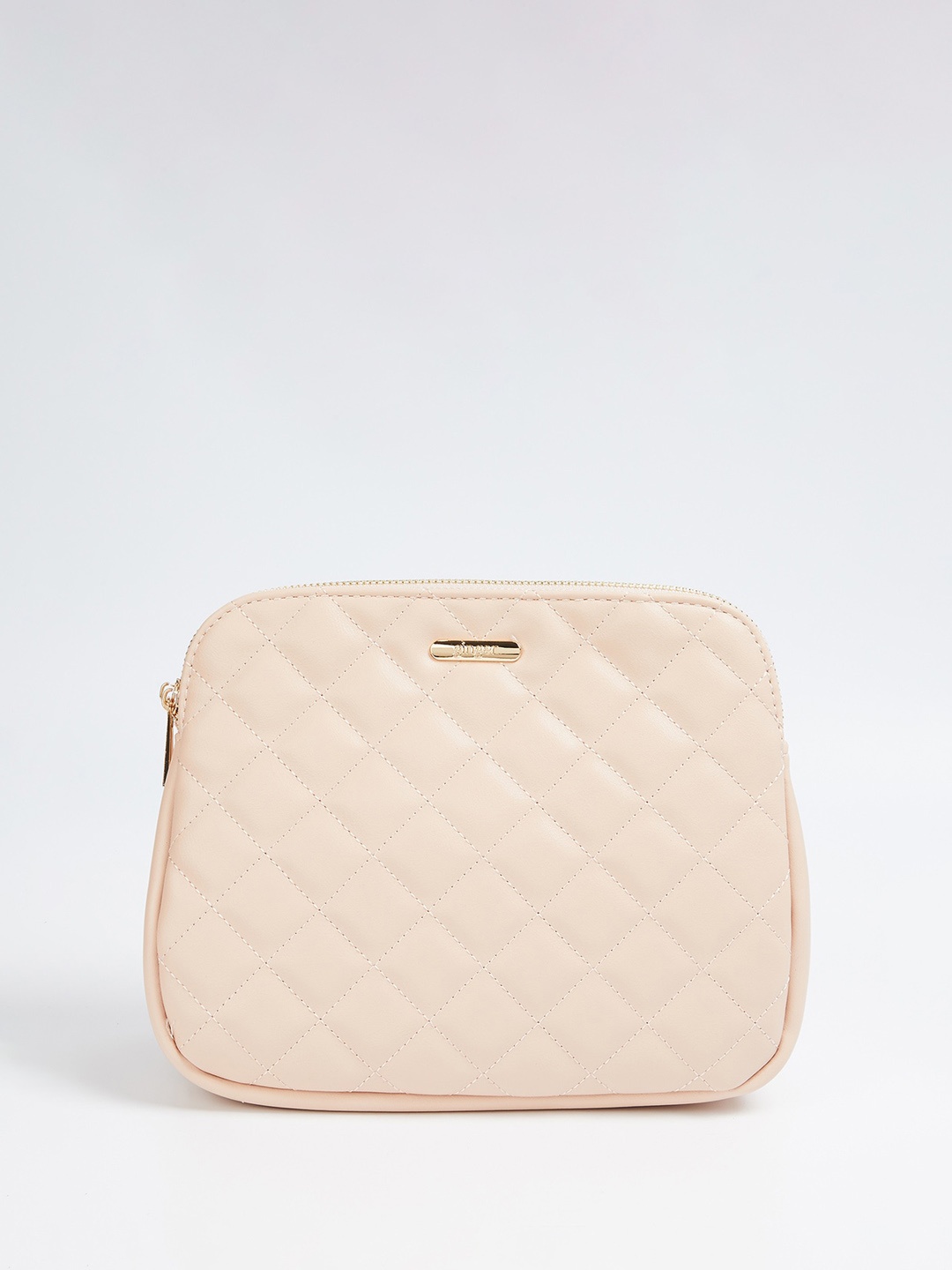 

Ginger by Lifestyle Textured PU Structured Sling Bag, Pink