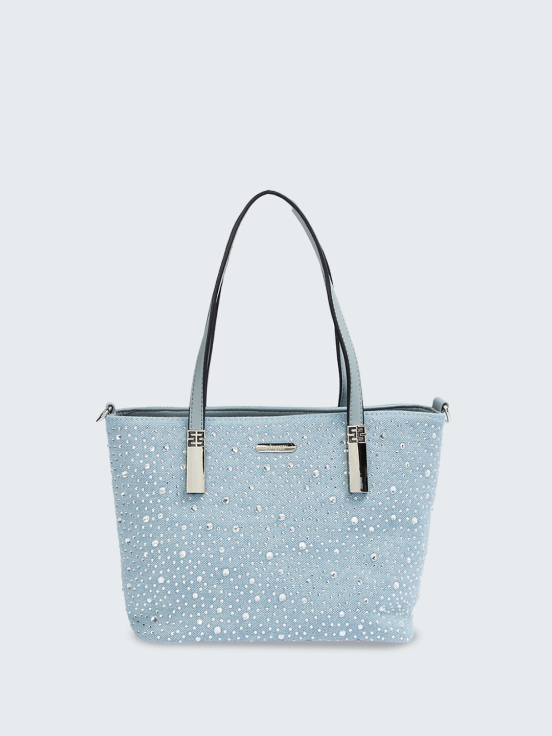 

Ginger by Lifestyle Self Design Oversized Structured Handheld Bag, Blue