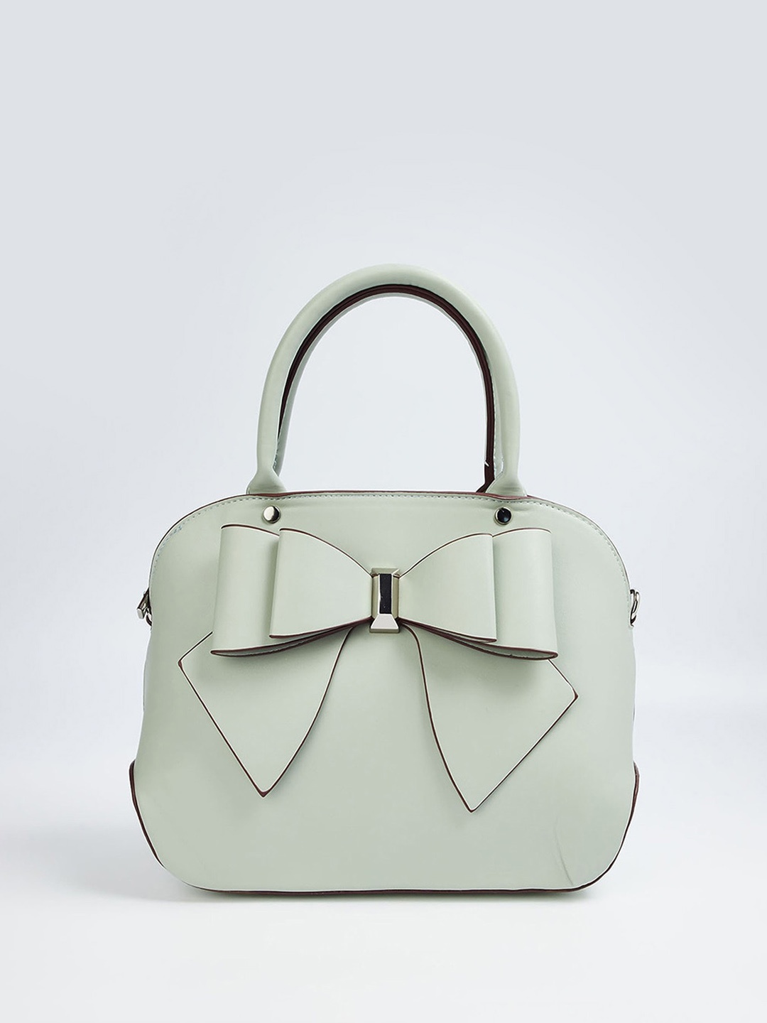 

Ginger by Lifestyle Structured Handheld Bag with Bow Detail, Green