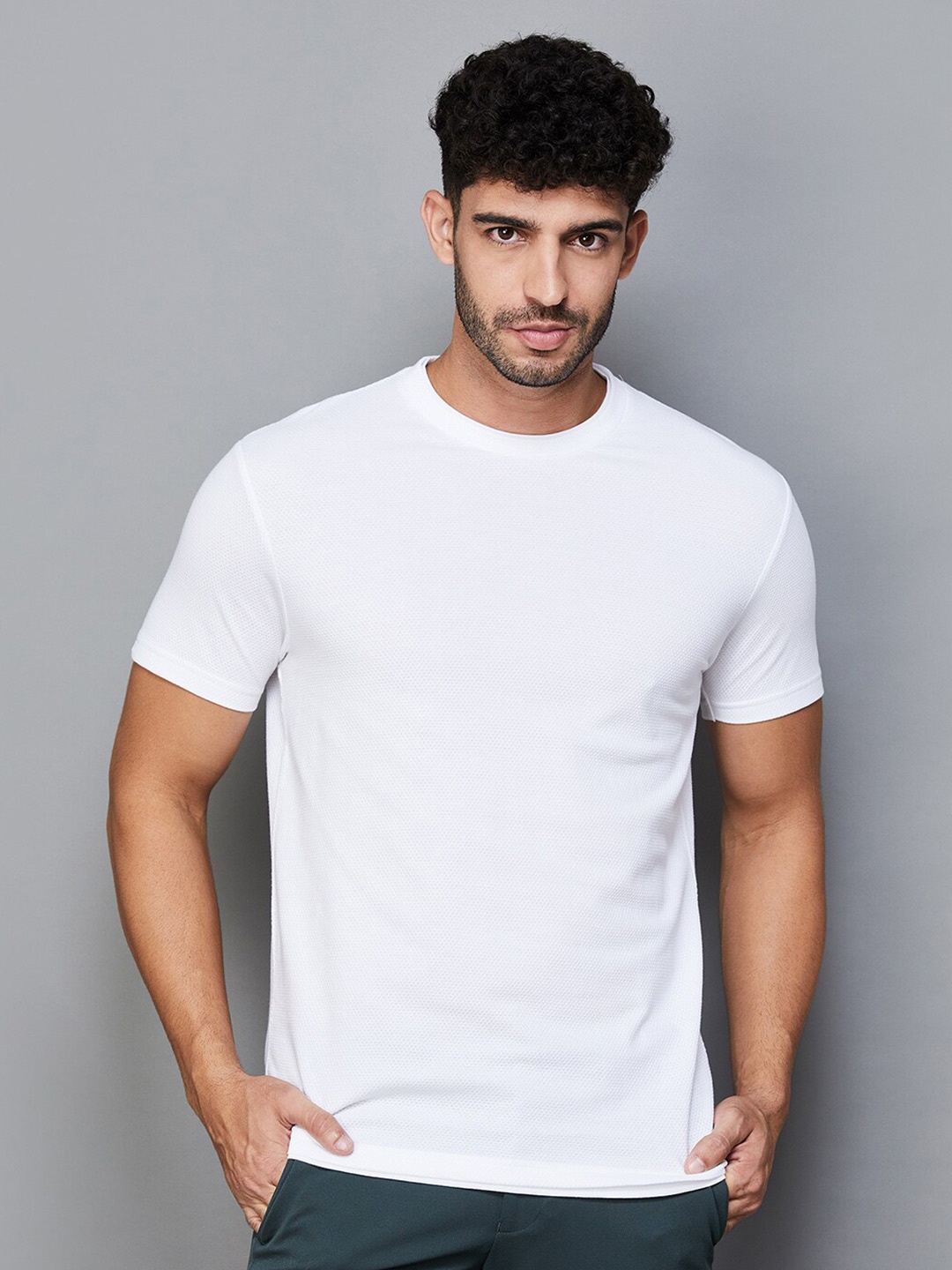 

CODE by Lifestyle Round Neck Cotton T-shirt, White