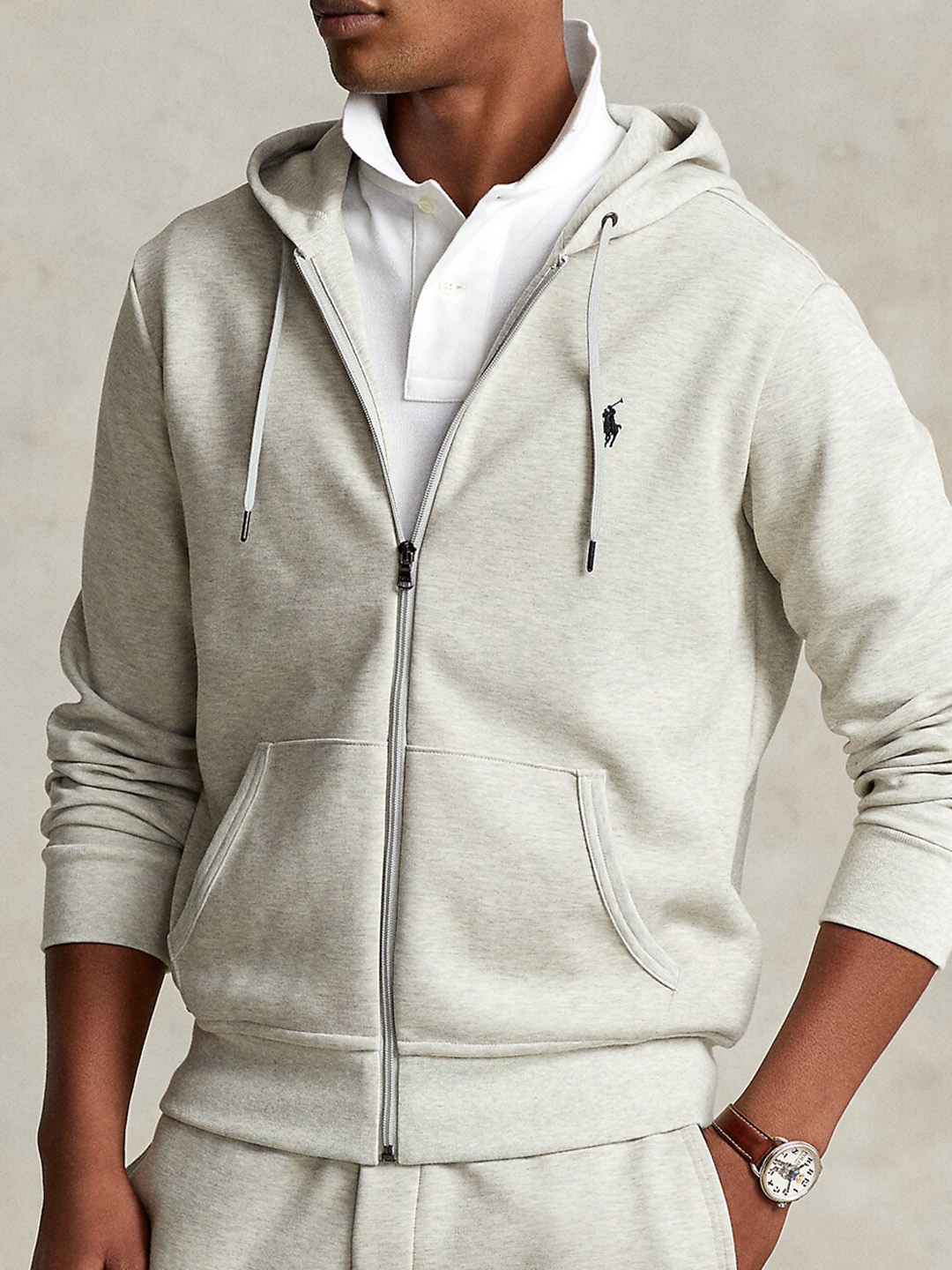 

Polo Ralph Lauren Hooded Front-Open Sweatshirt, Grey