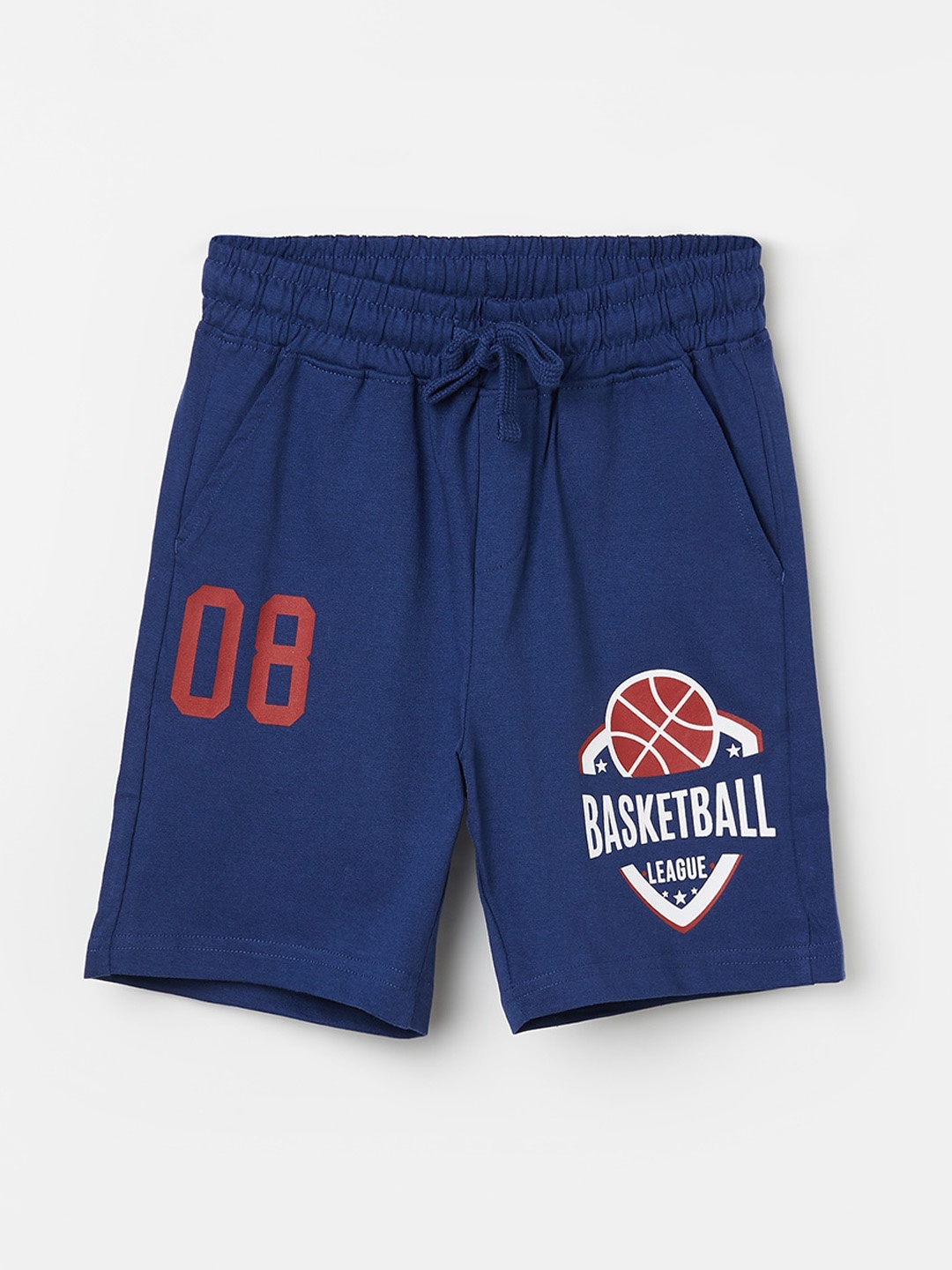

Fame Forever by Lifestyle Boys Typography Printed Pure Cotton Shorts, Navy blue