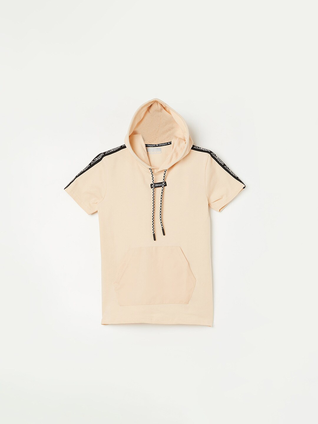 

Kappa Boys Hodded Neck Cotton & Lycra T-shirt, Beige