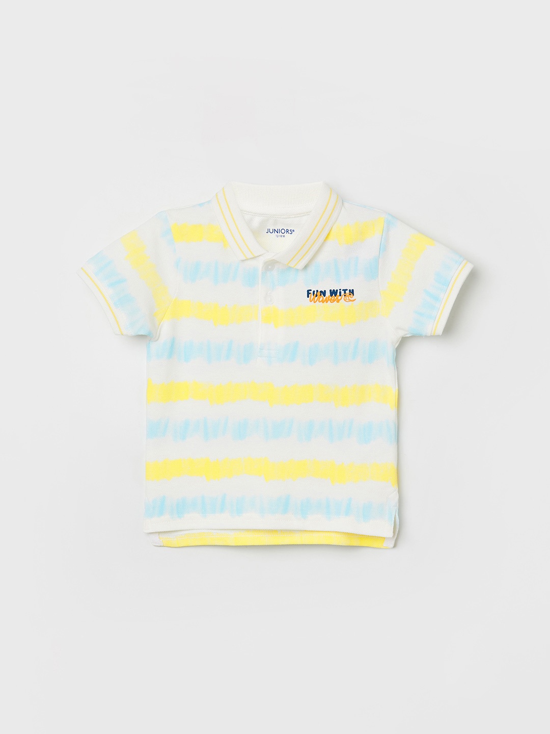 

Juniors by Lifestyle Boys Striped Polo Collar Cotton T-shirt, Yellow