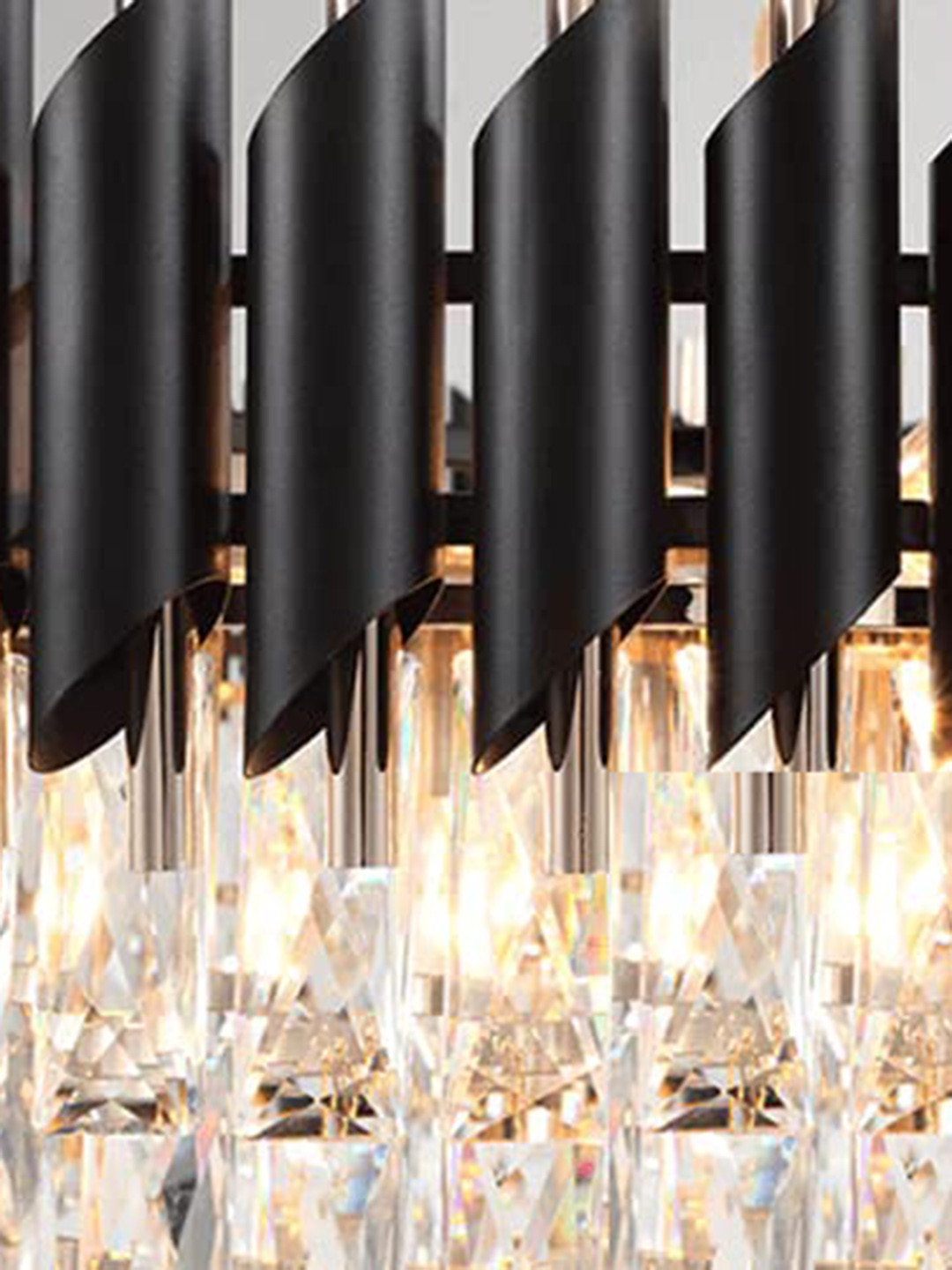 

ZOREZA Unisex Gold Toned Textured Glass Ceiling Lamp