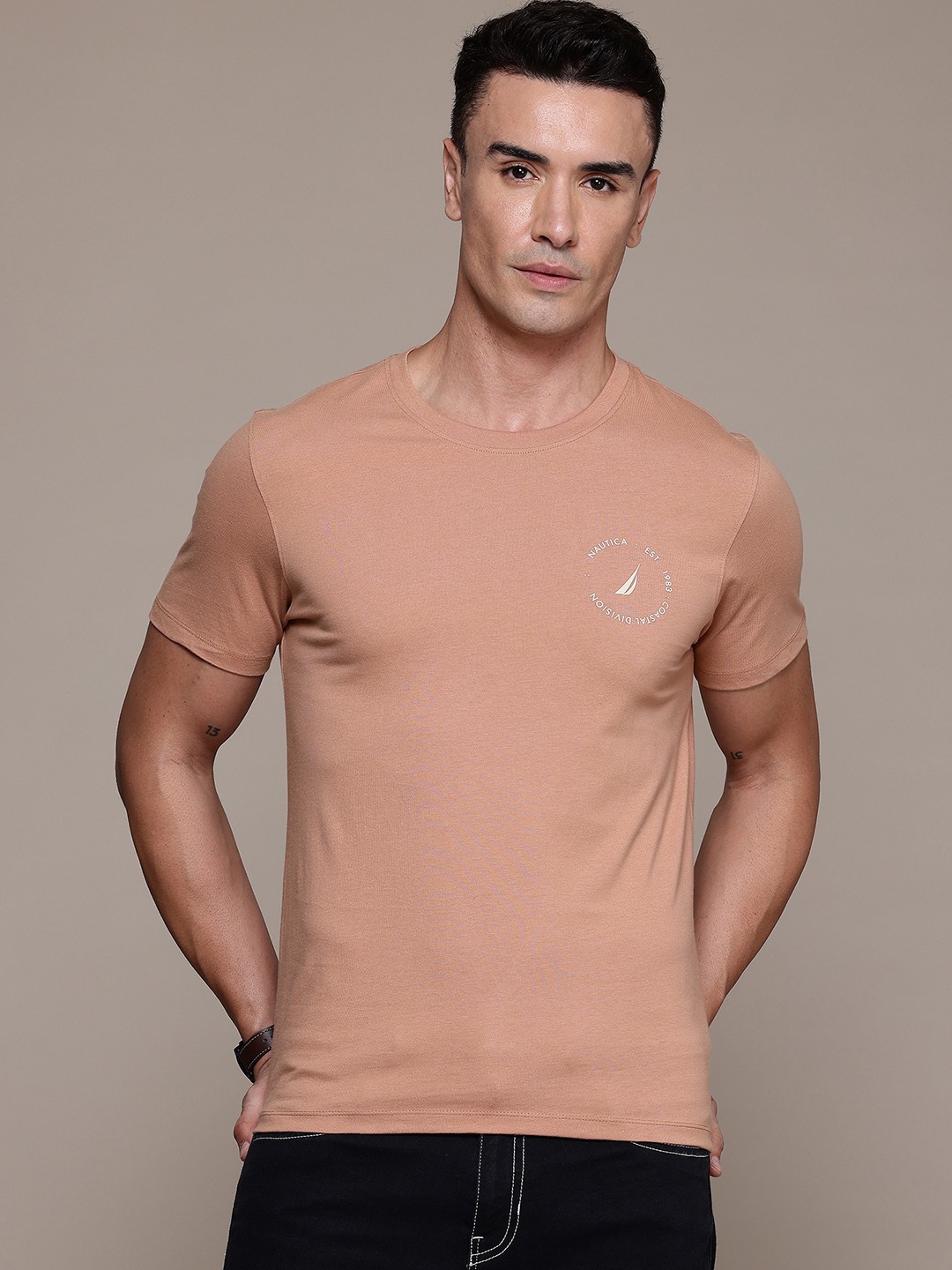 

Nautica Pure Cotton T-shirt, Peach