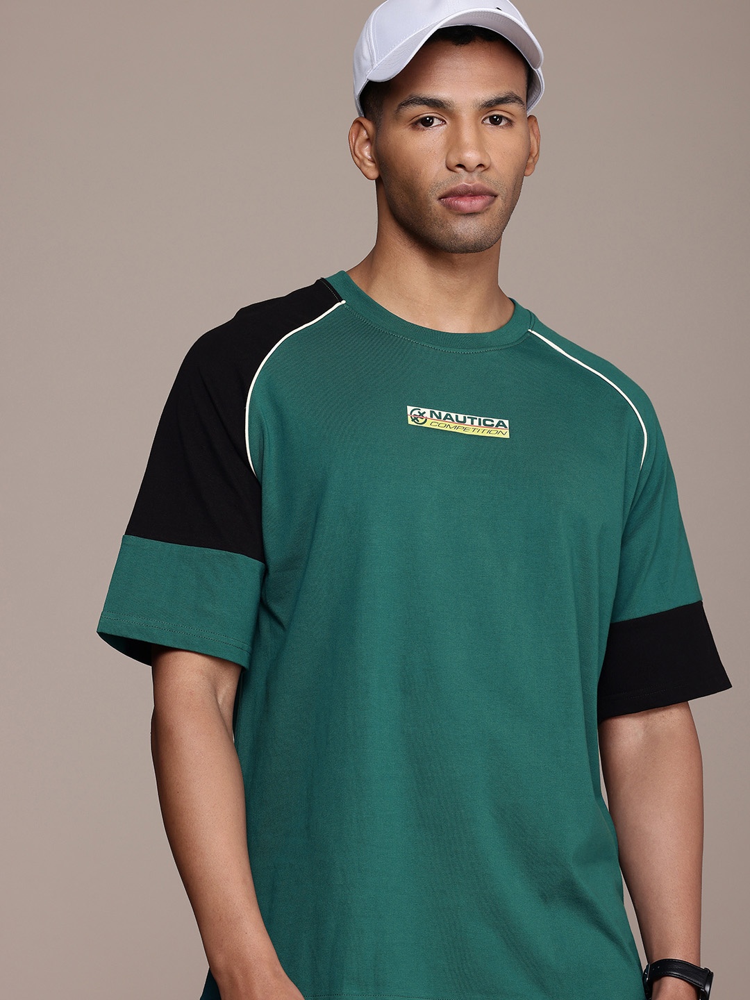 

Nautica High IQ Pure Cotton T-shirt, Teal