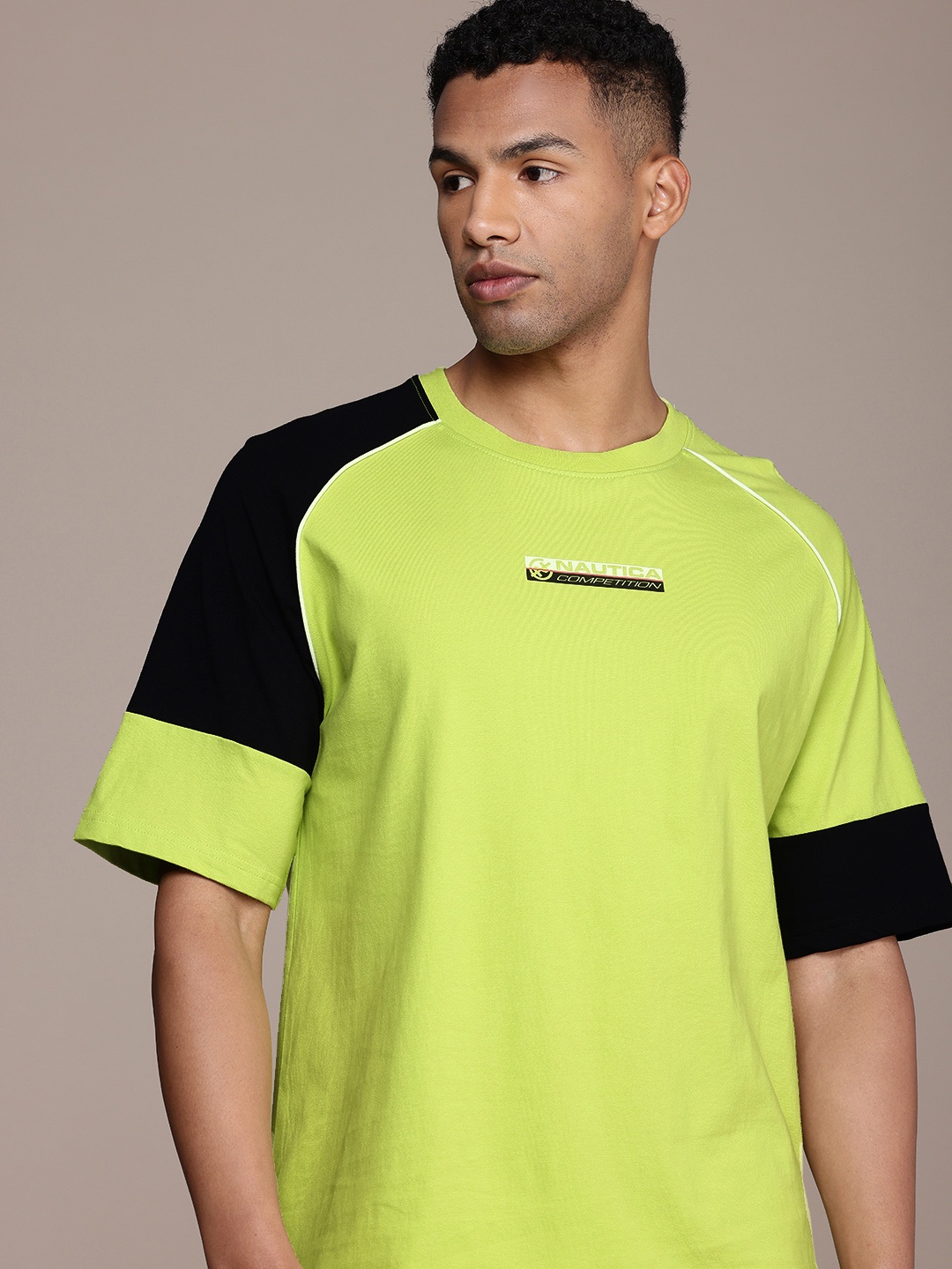 

Nautica High IQ Pure Cotton T-shirt, Fluorescent green