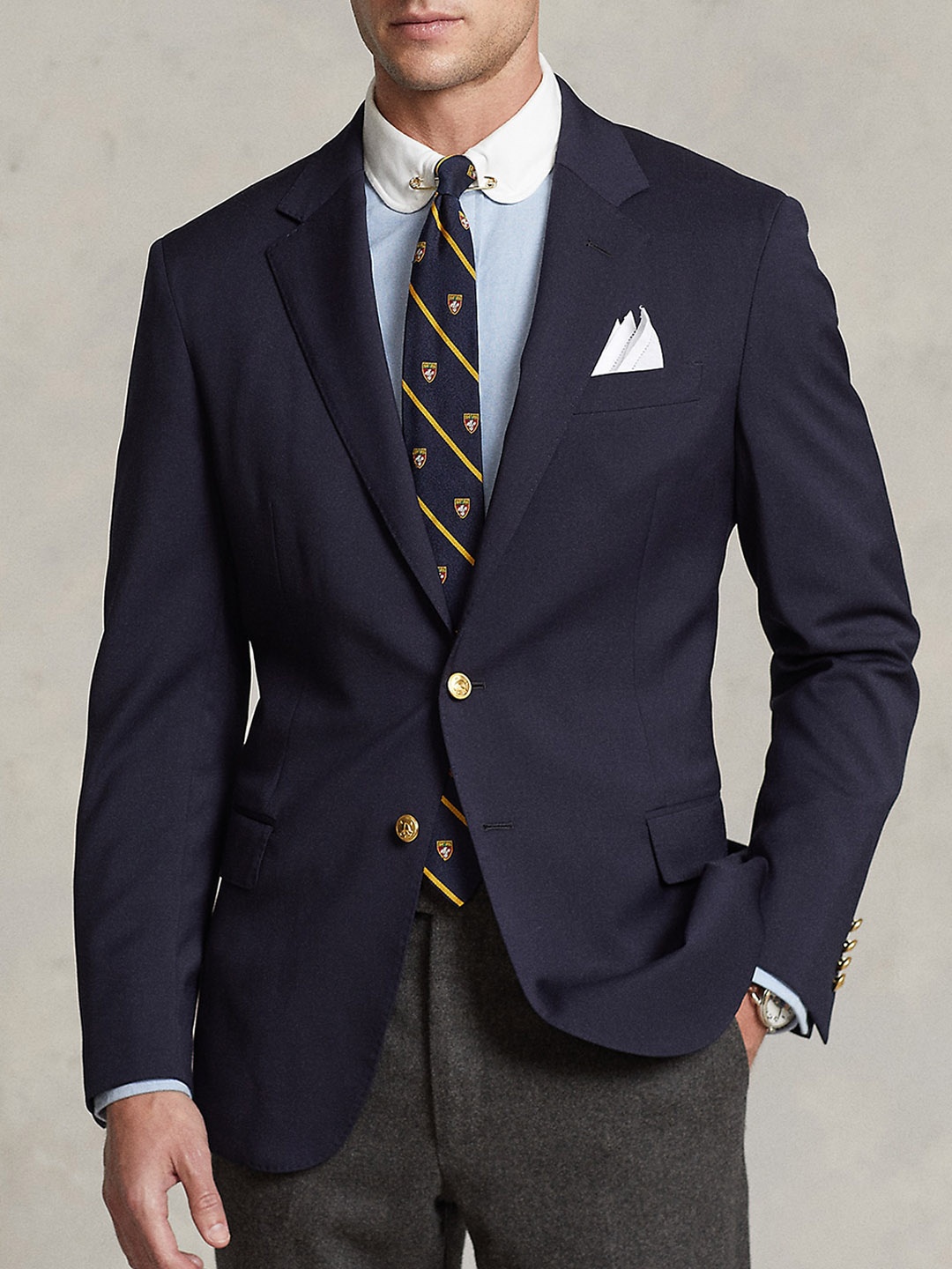 

Polo Ralph Lauren Slim-Fit Single Breasted Formal Blazer, Blue