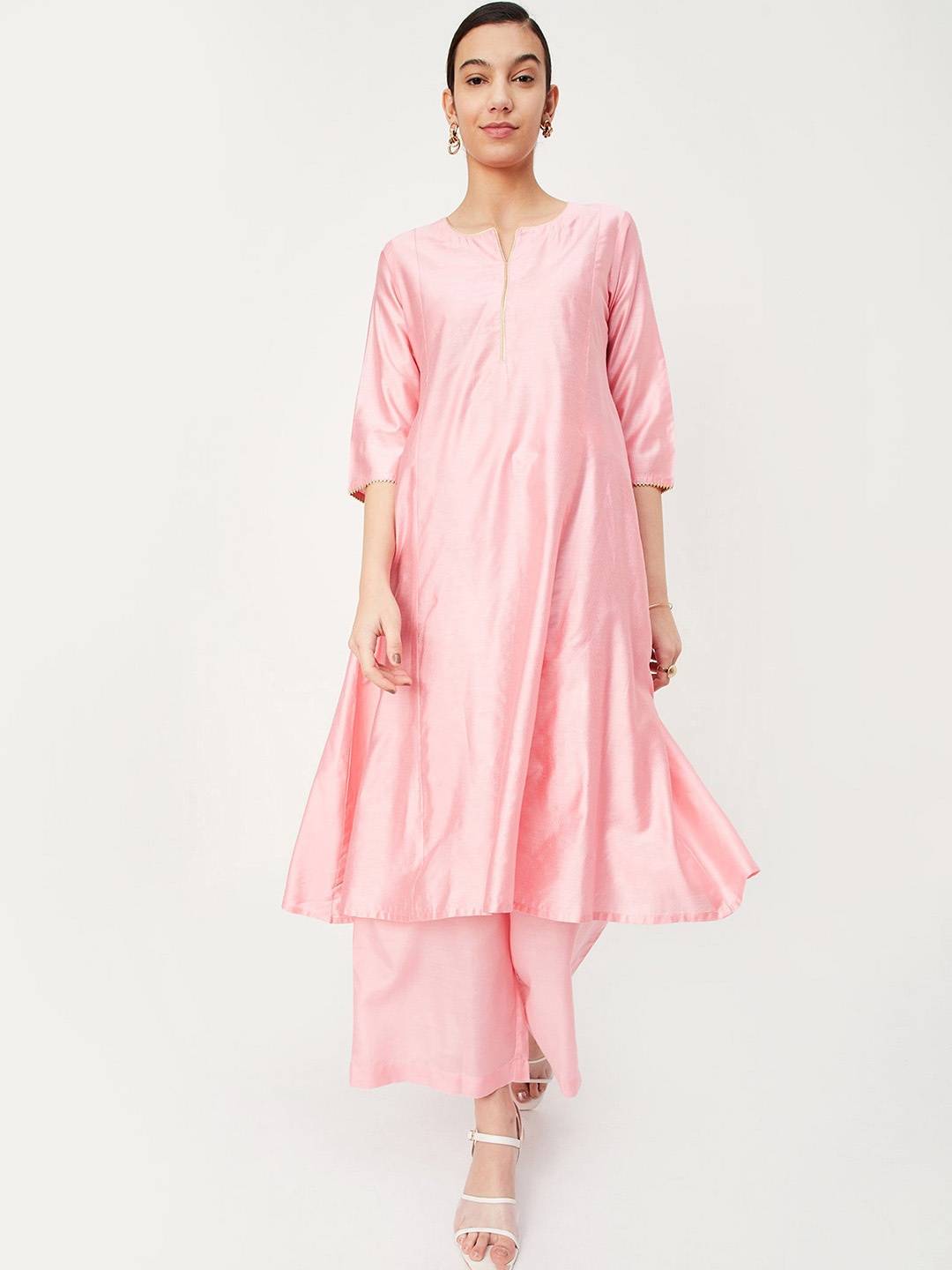 

max Regular Kurta with Trousers & Dupatta, Pink