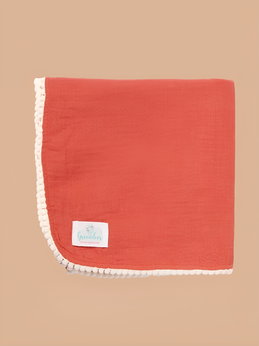 

Greendeer Red & White Crinkle Cotton Single Bed Quilt