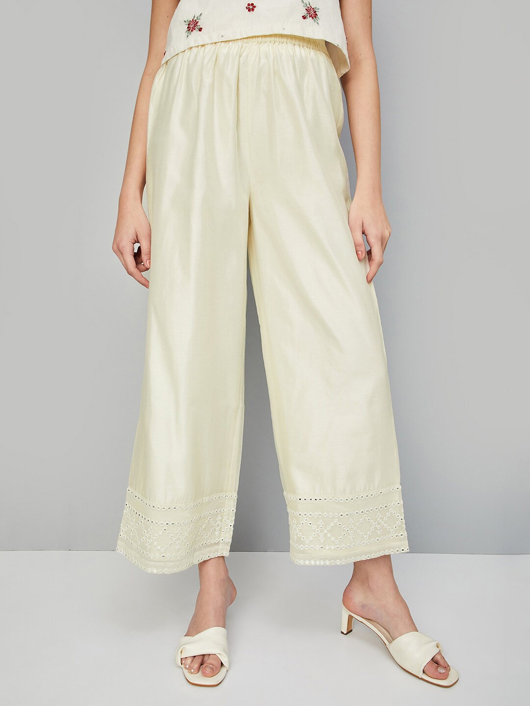

max Women Palazzos, Off white