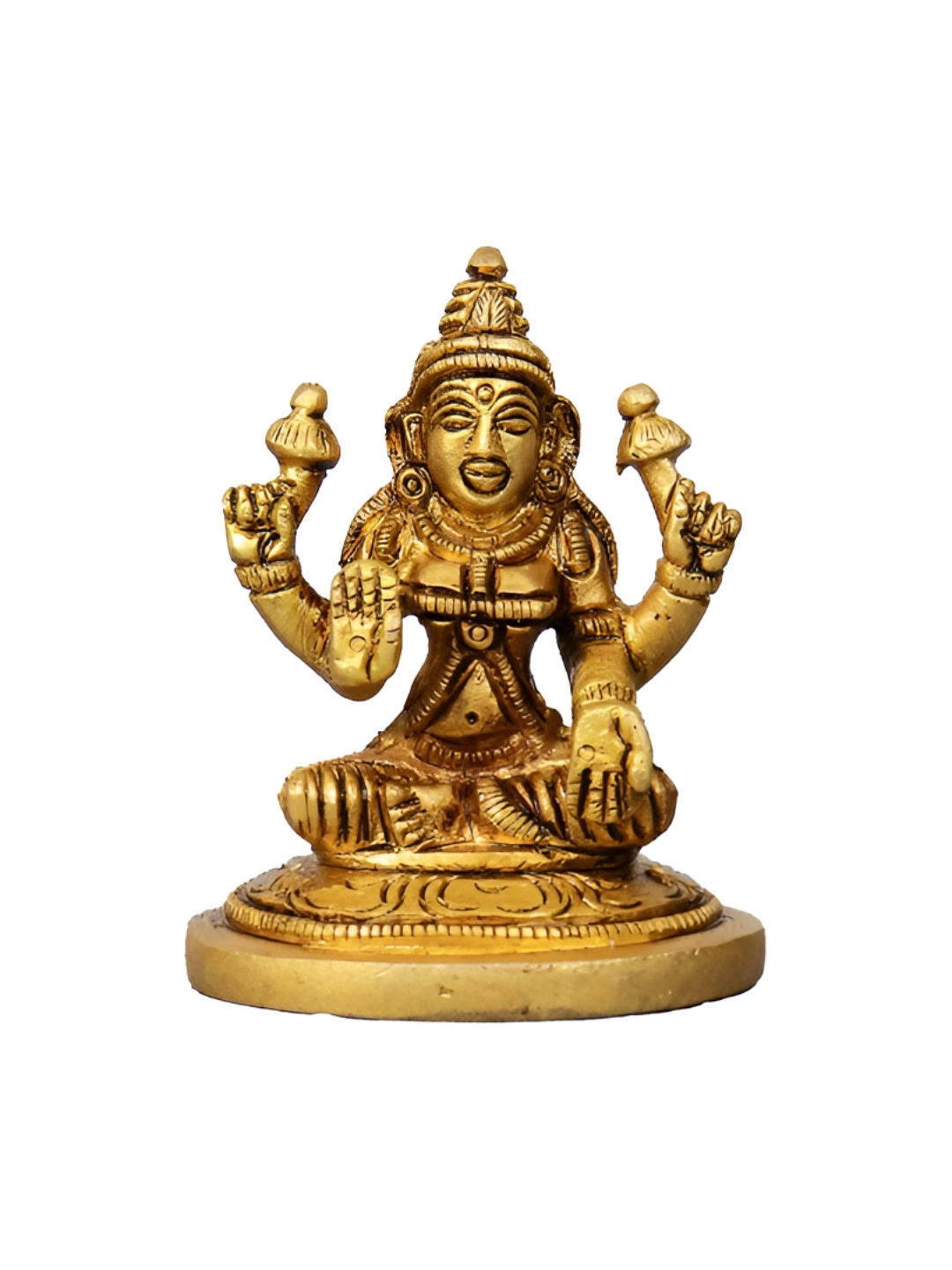 

Spillbox Gold Toned Religious Brass Idol Tiny Showpiece