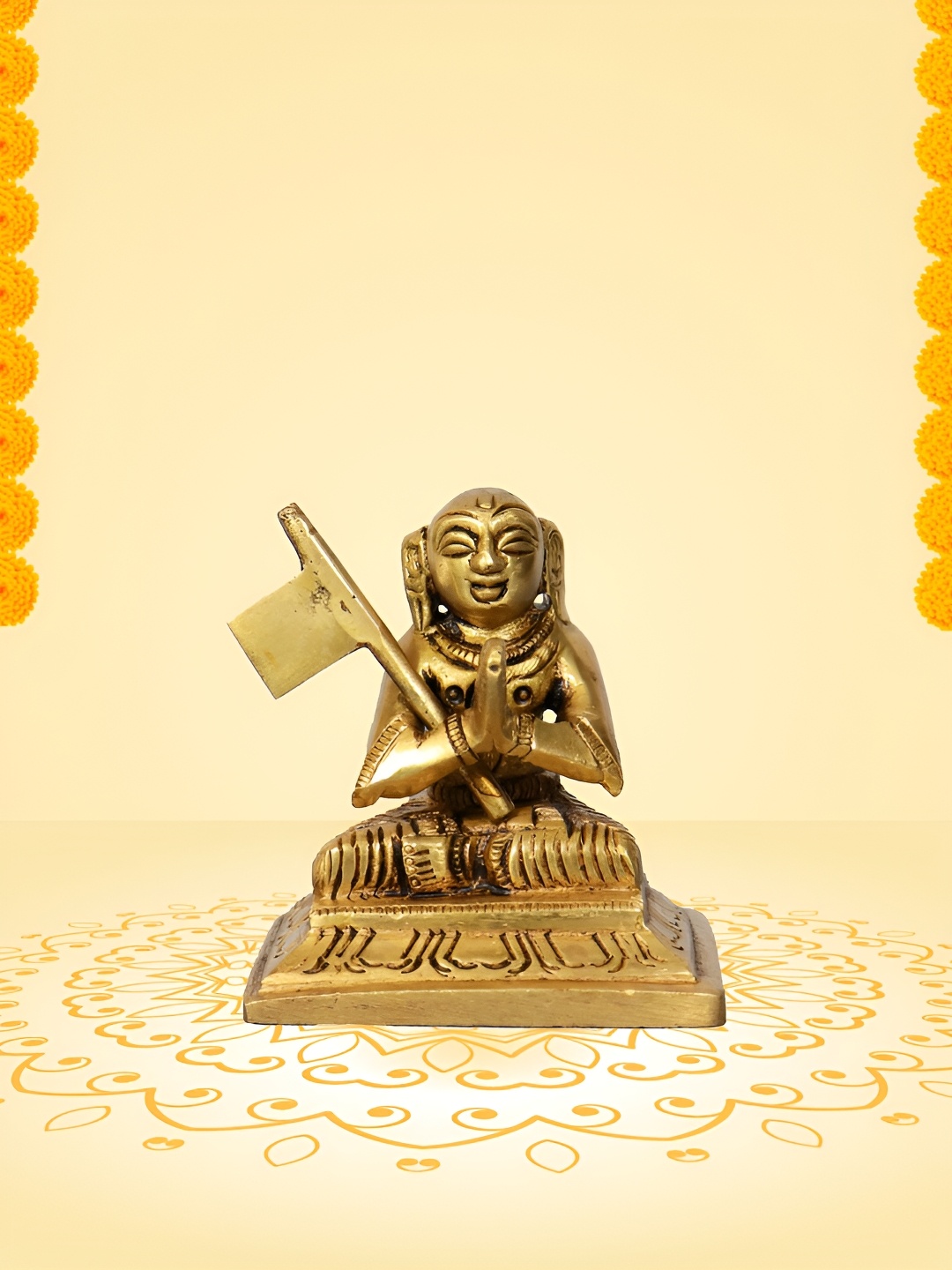 

Spillbox Gold Toned Religious Brass Idol Tiny Showpiece