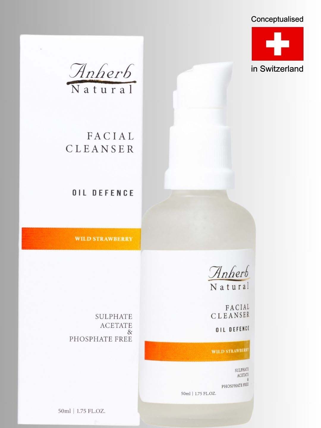 

Anherb Natural Oil Defence Facial Cleanser With Strawberry - 50ml, White