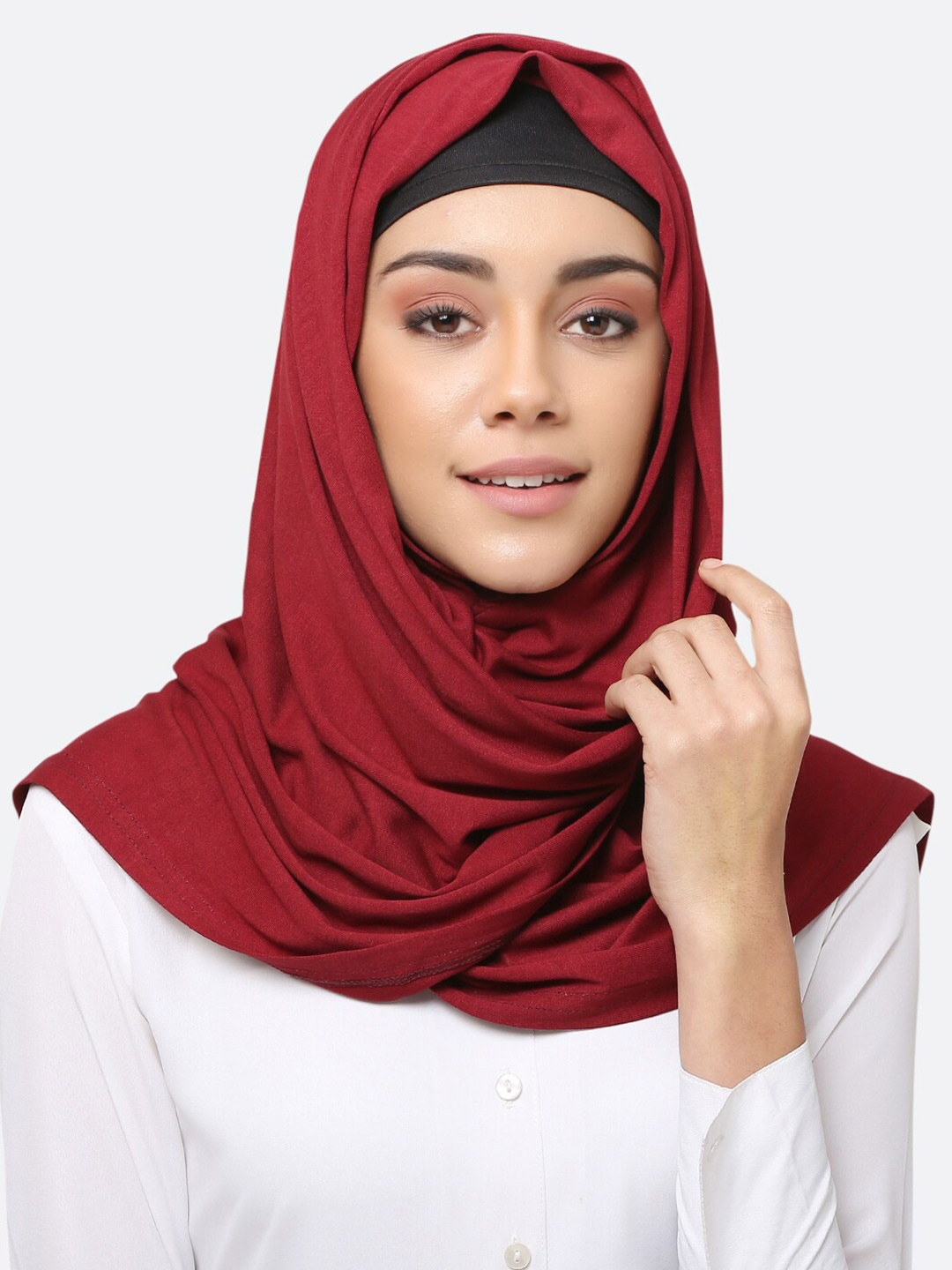 

MOMIN LIBAS Hijab Burqa With Scarf, Maroon