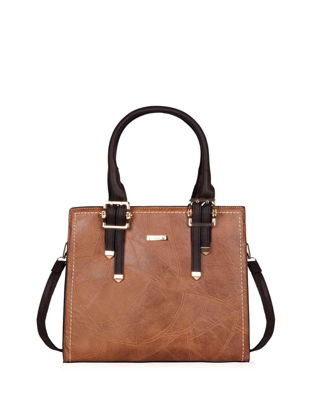 

Luvoksi Structured Handheld Bag, Brown