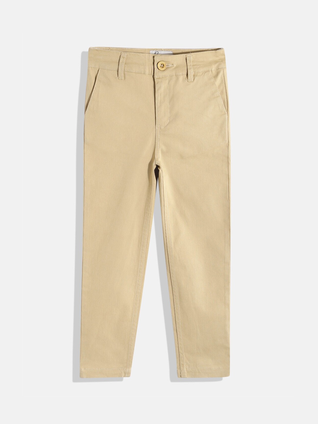 

Rue Collection Boys Clean Look Mid-Rise Regular Fit Cotton Jeans, Beige