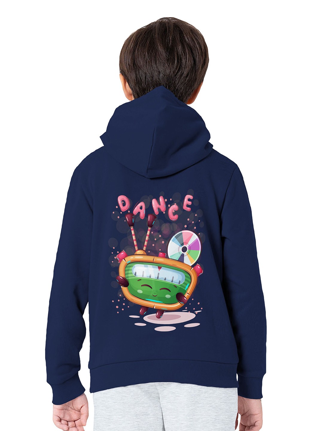 

BAESD Boys Printed Hooded Sweatshirt, Navy blue