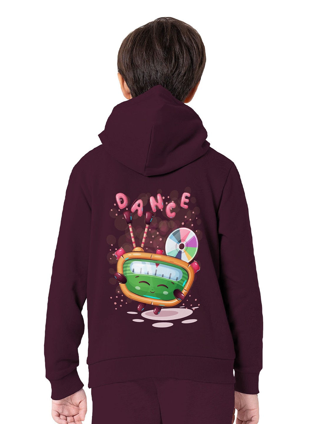 

BAESD Boys Graphic Printed Hooded Long Sleeves Pullover Sweatshirt, Maroon