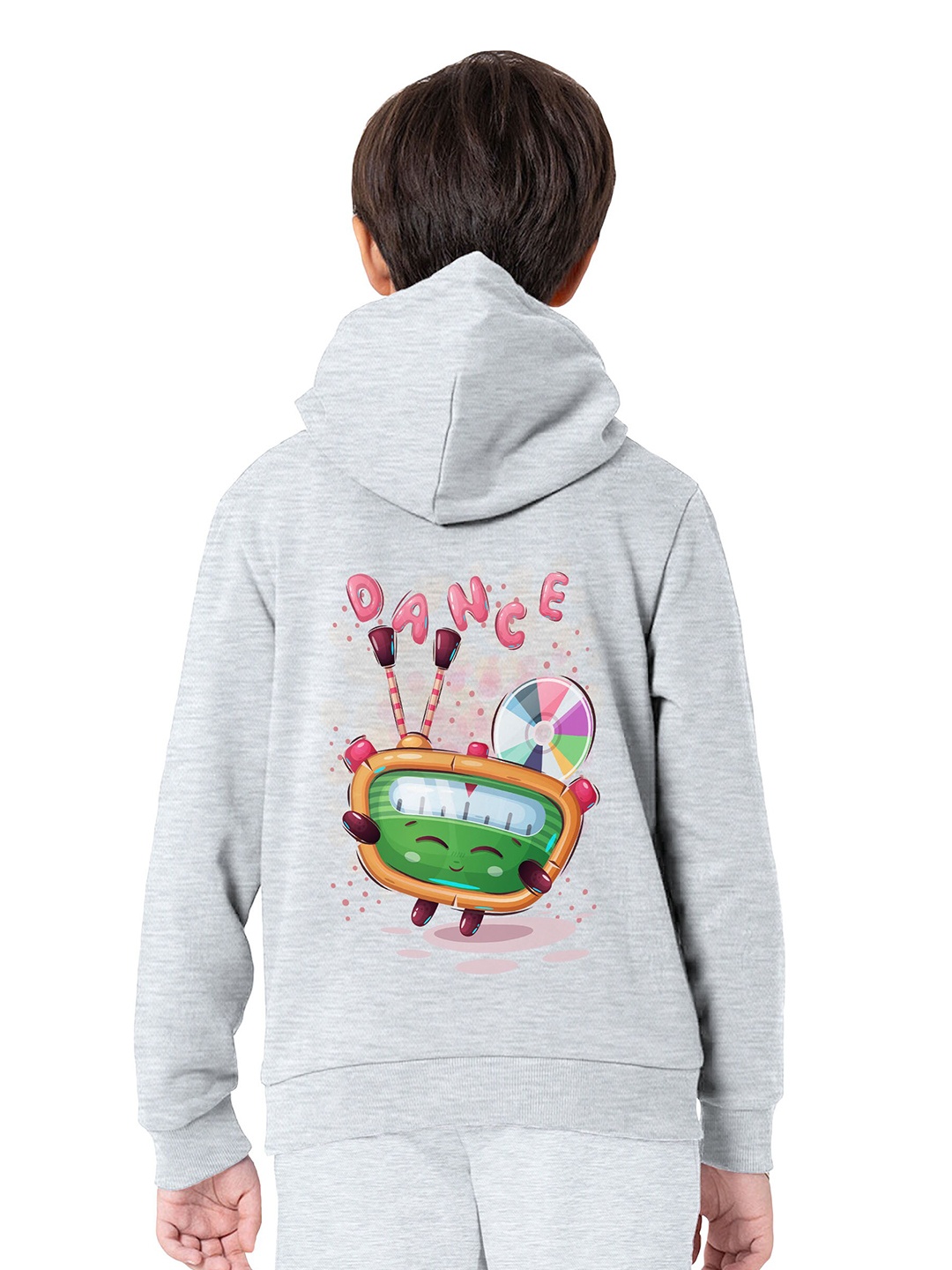 

BAESD Boys Graphic Printed Hooded Fleece Cotton Pullover Sweatshirt, Grey