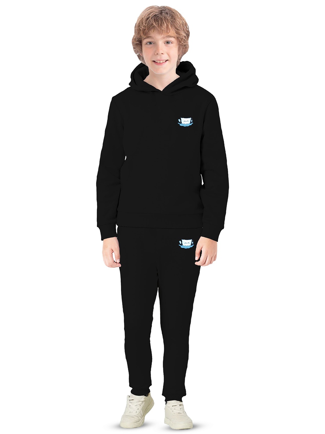 

BAESD Boys Hooded Fleece Pullover, Black