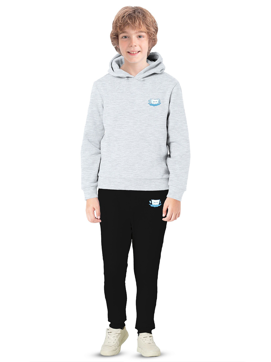 

BAESD Boys Hooded Fleece Pullover, Grey