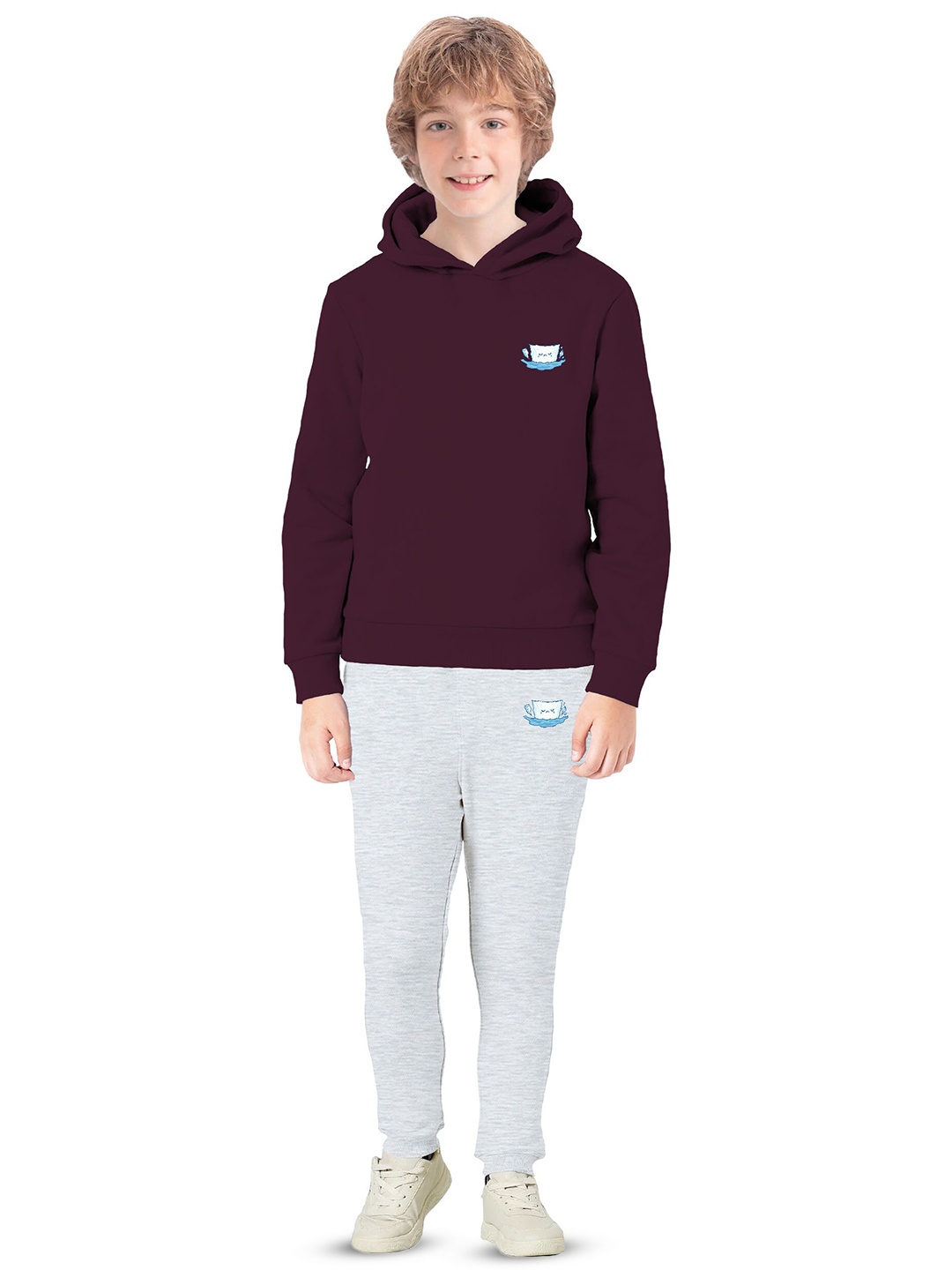 

BAESD Boys Hooded Fleece Pullover, Maroon