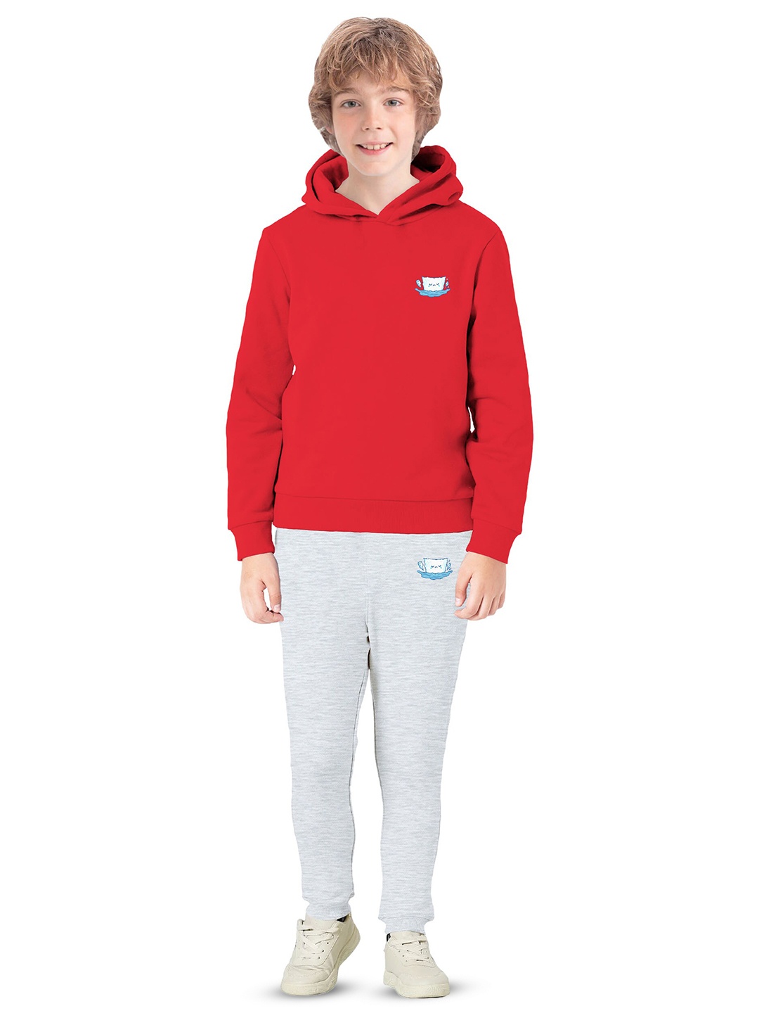 

BAESD Boys Hooded Fleece Pullover, Red