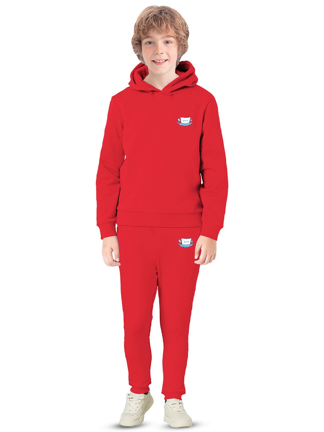 

BAESD Boys Hooded Fleece Pullover, Red