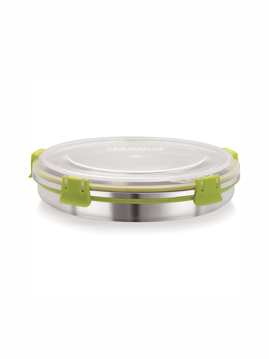 

MAGNUS Silver-Toned & Green Stainless Steel Food Container 800 ml