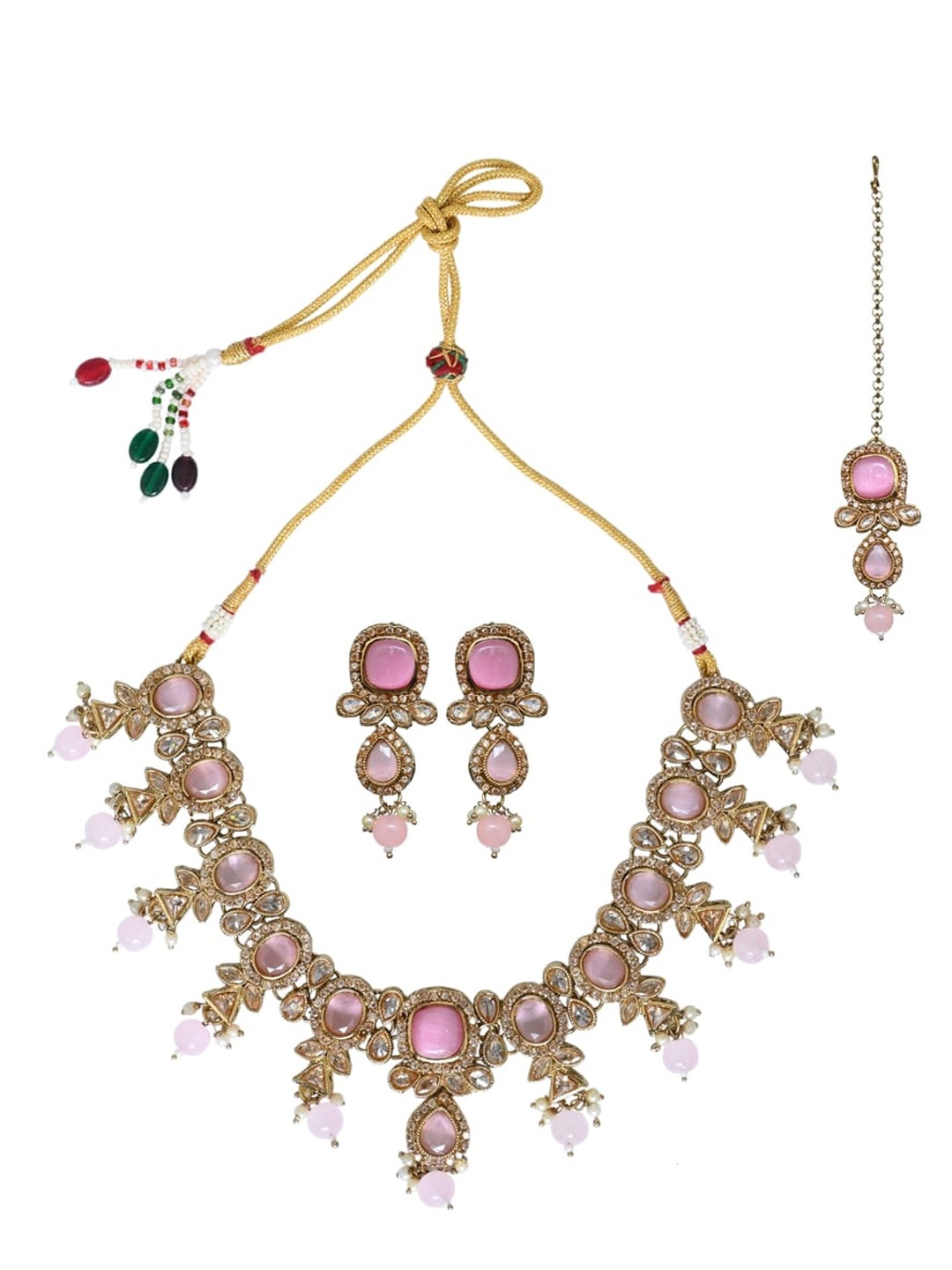 

Anvik Gold-Plated AD Jewellery Set