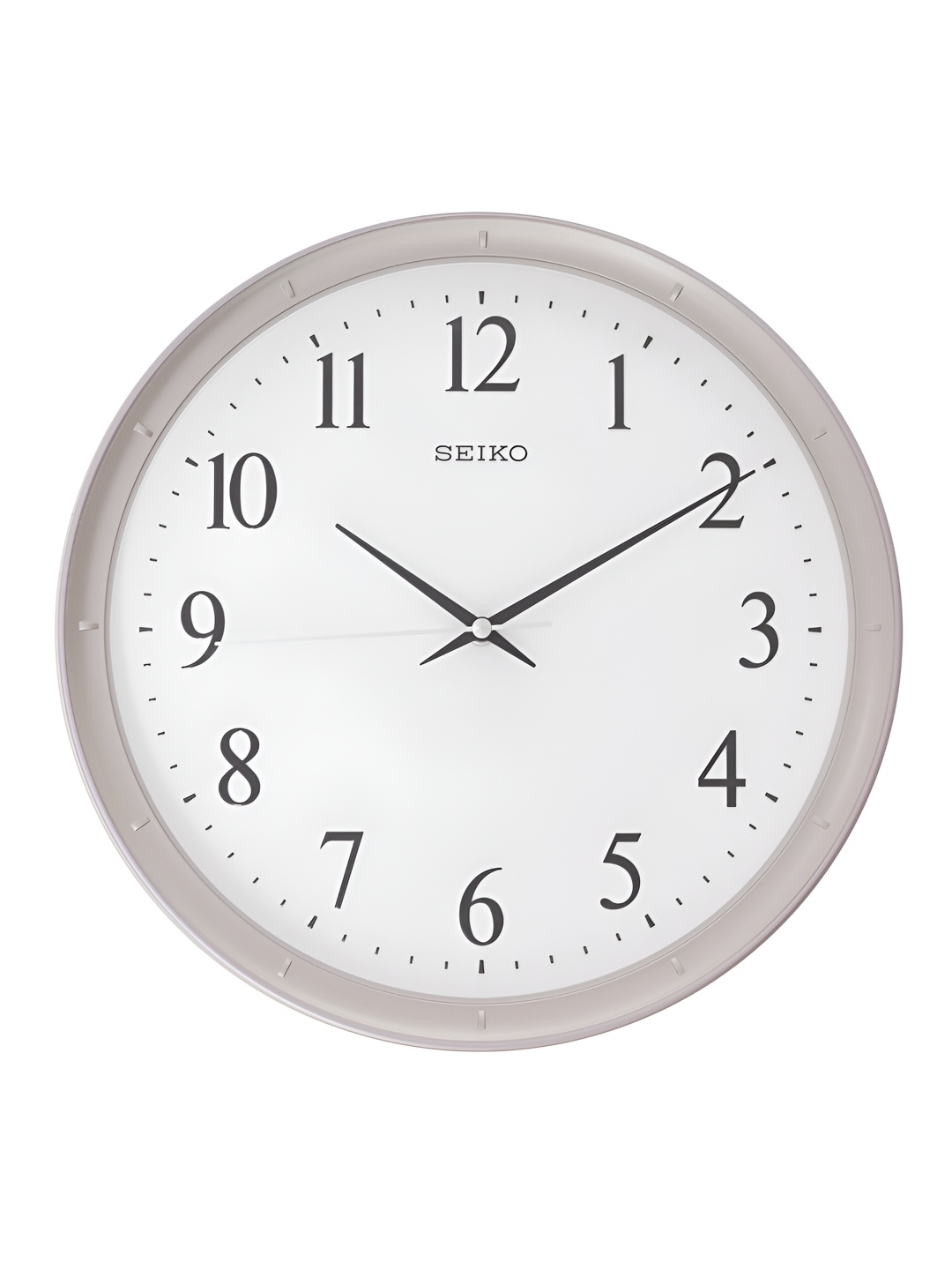 

SEIKO Grey & White Printed Round Traditional Wall Clock