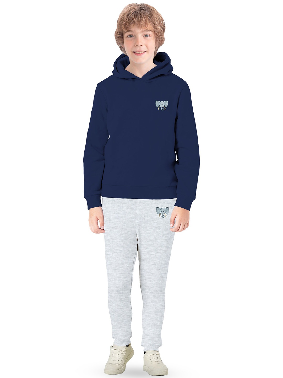 

BAESD Boys Hooded Fleece Sweatshirt, Navy blue