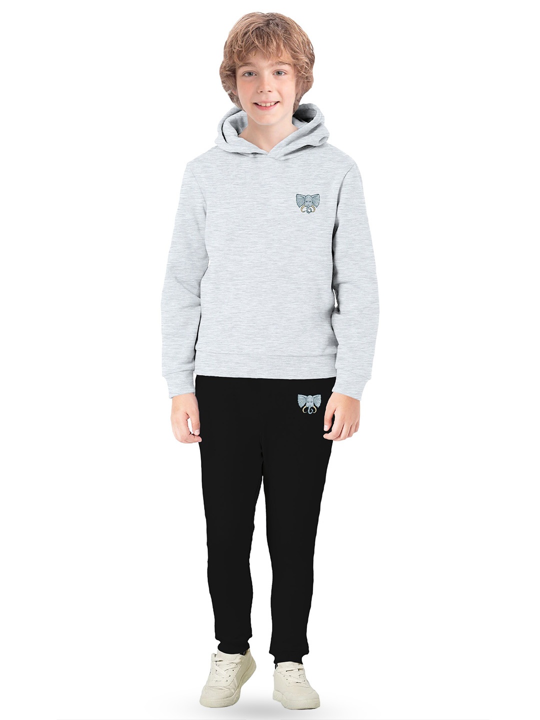 

BAESD Boys Hooded Fleece Sweatshirt, Grey